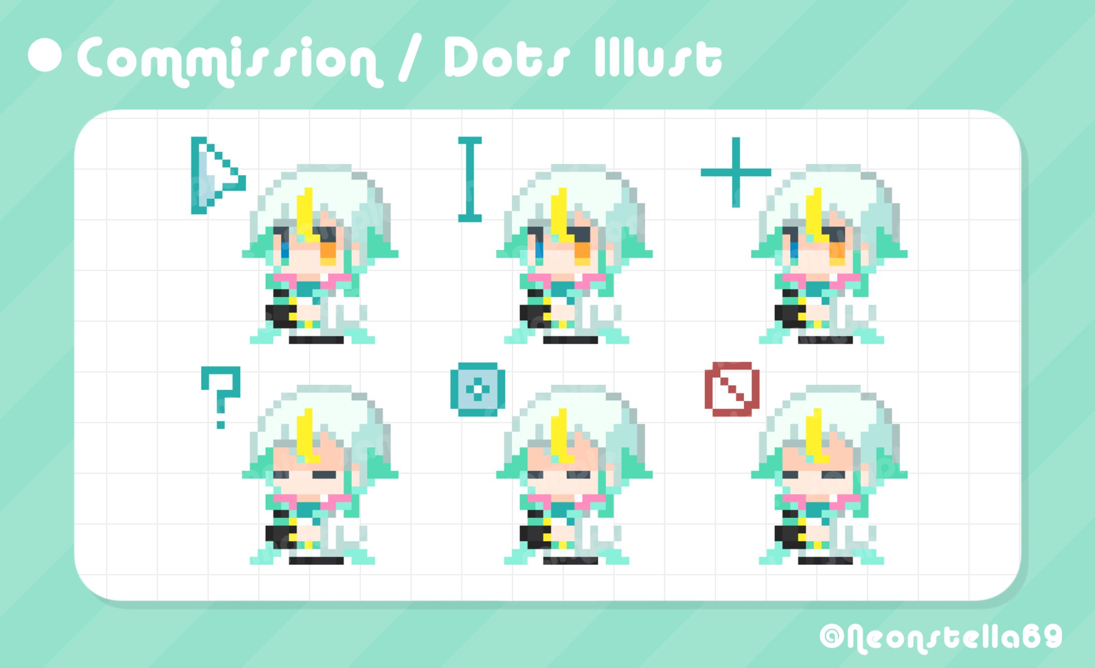 天川くゆる様 マウスカーソル用ドット絵-1