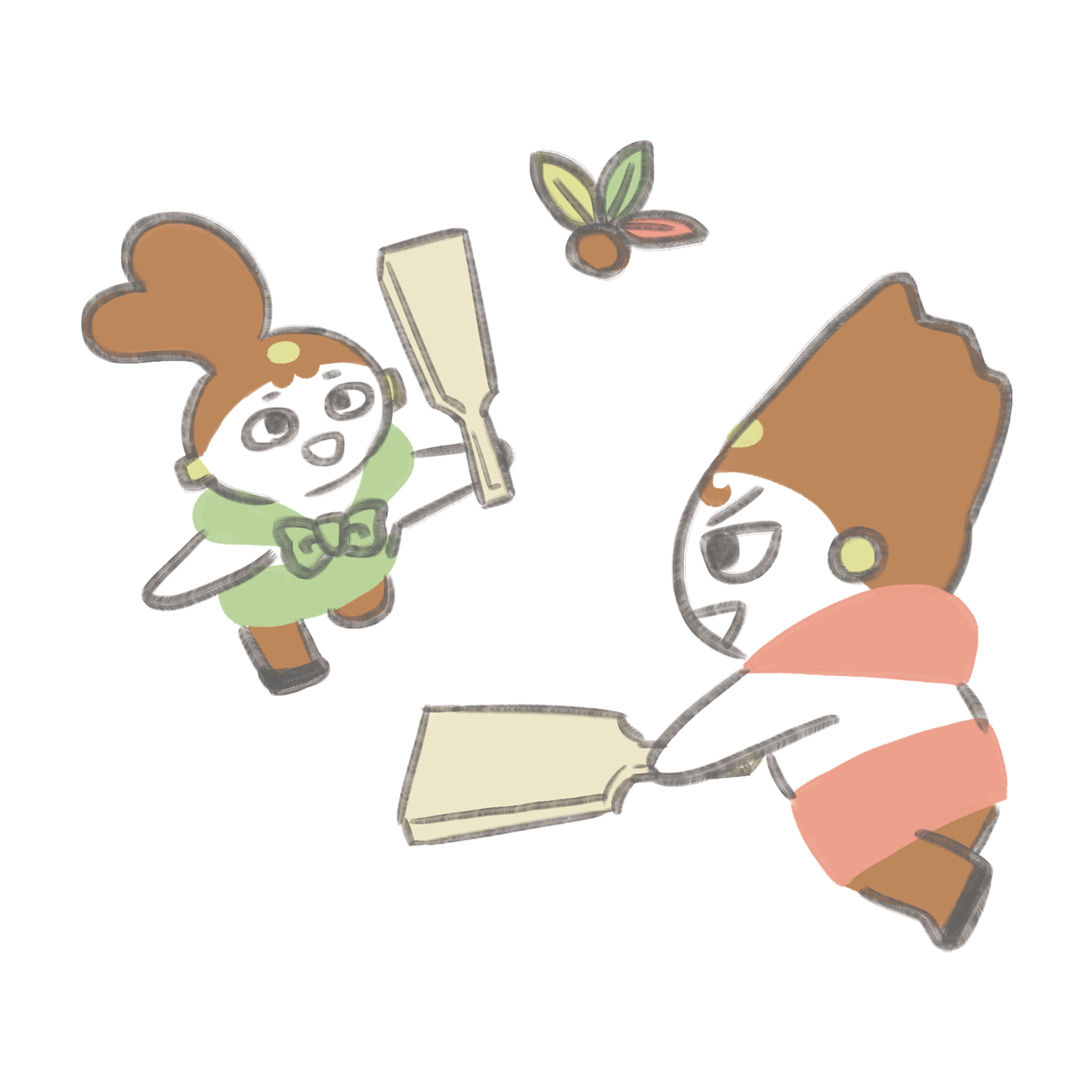 「風神・雷神」年間行事イラスト-1