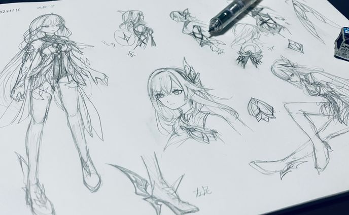 スカークさん落書き