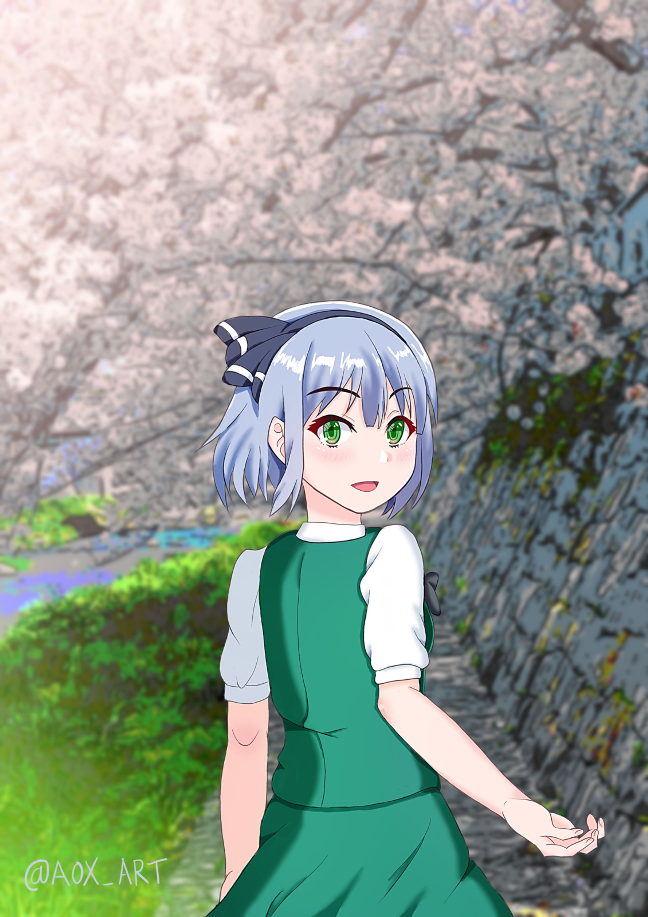 「桜並木」　魂魄妖夢-1