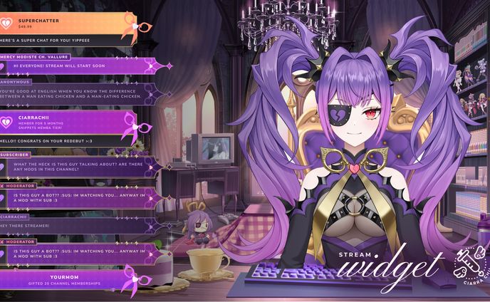 Mercy Modiste (VAllure) - Chat Message & Alerts Design