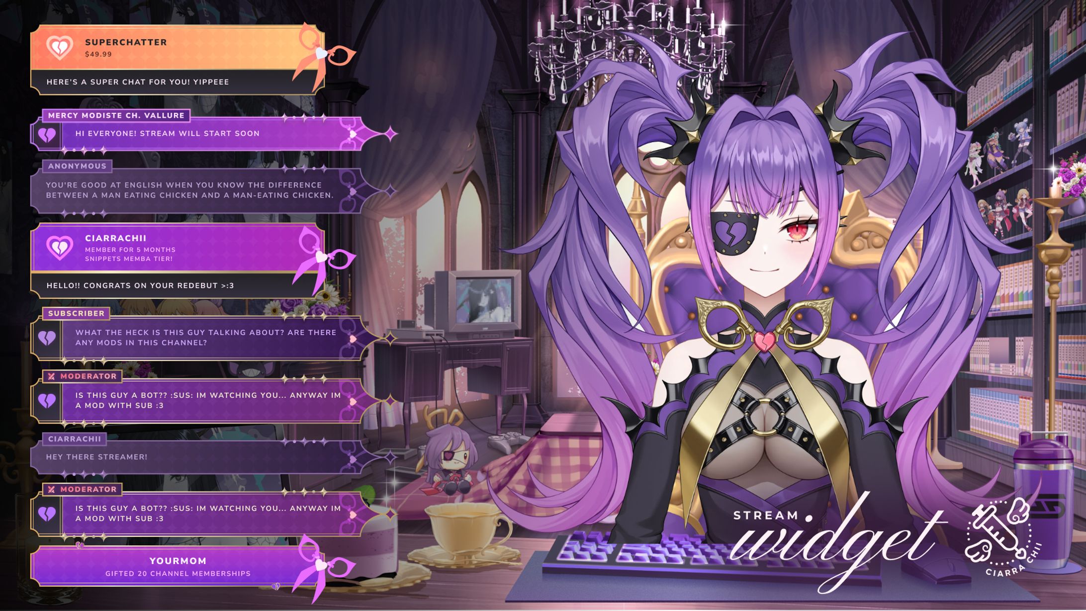 Mercy Modiste (VAllure) - Chat Message & Alerts Design-1