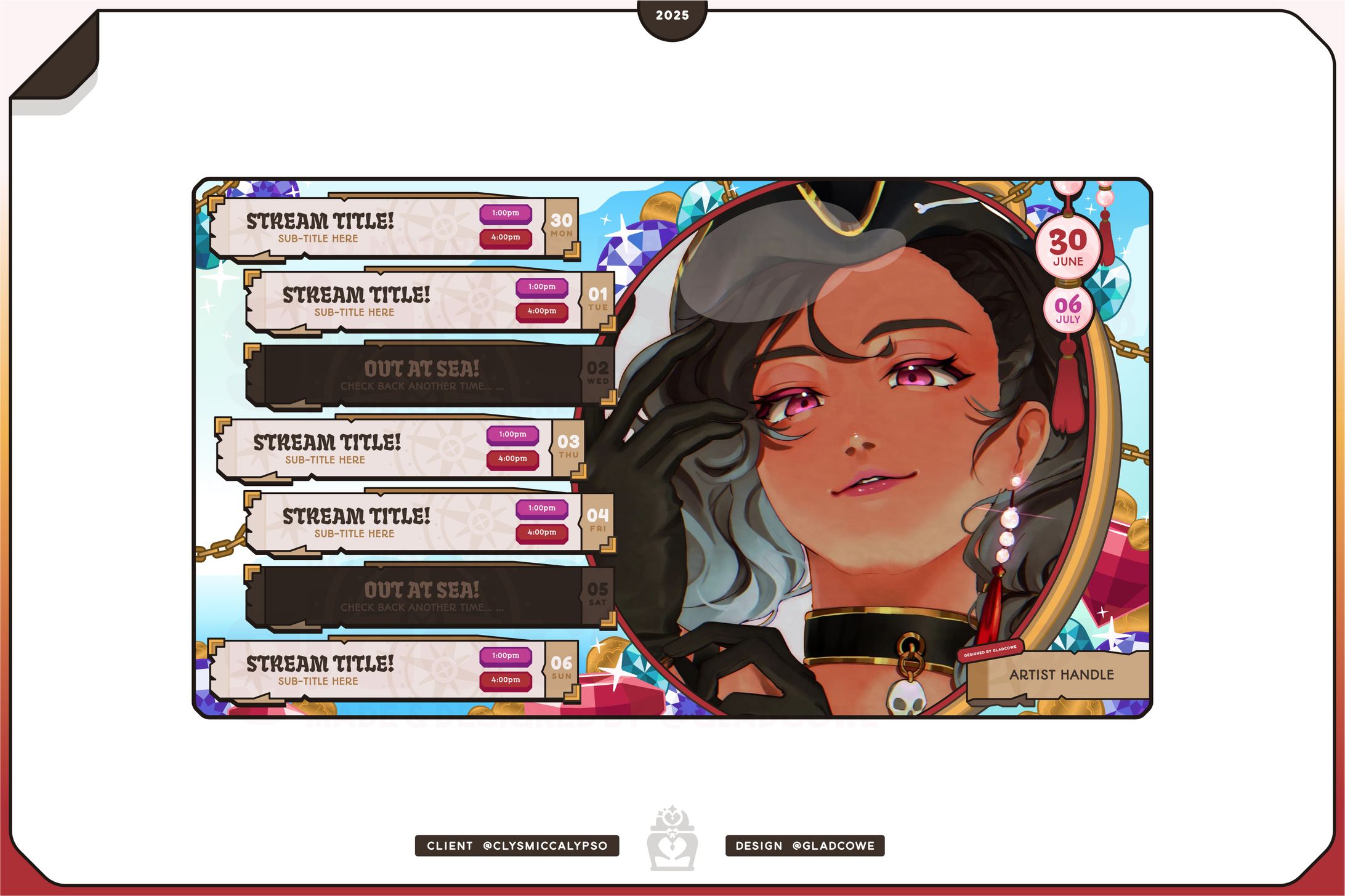 ClysmicCalypso Schedule-1