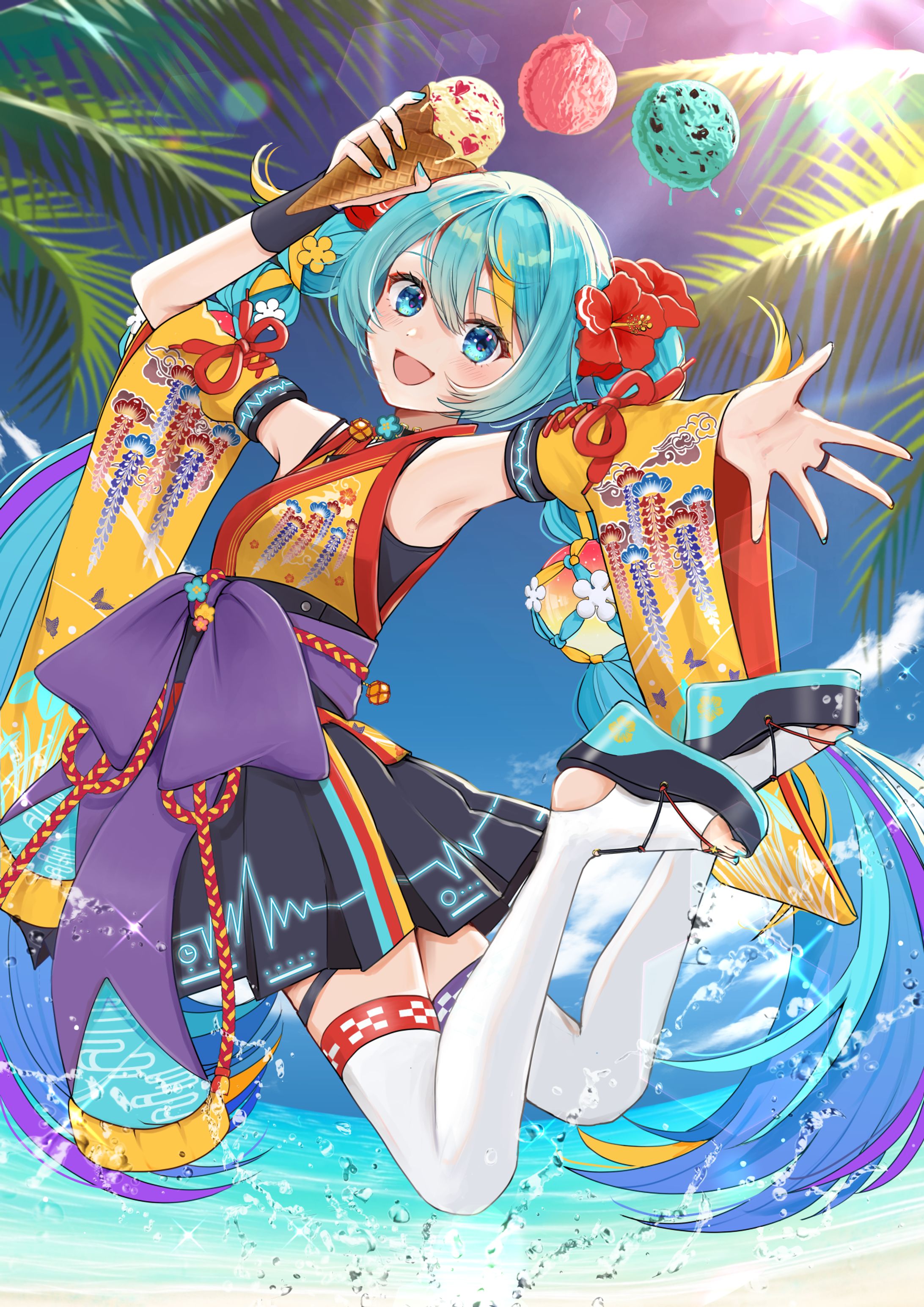 沖縄×初音ミクファンアート-1