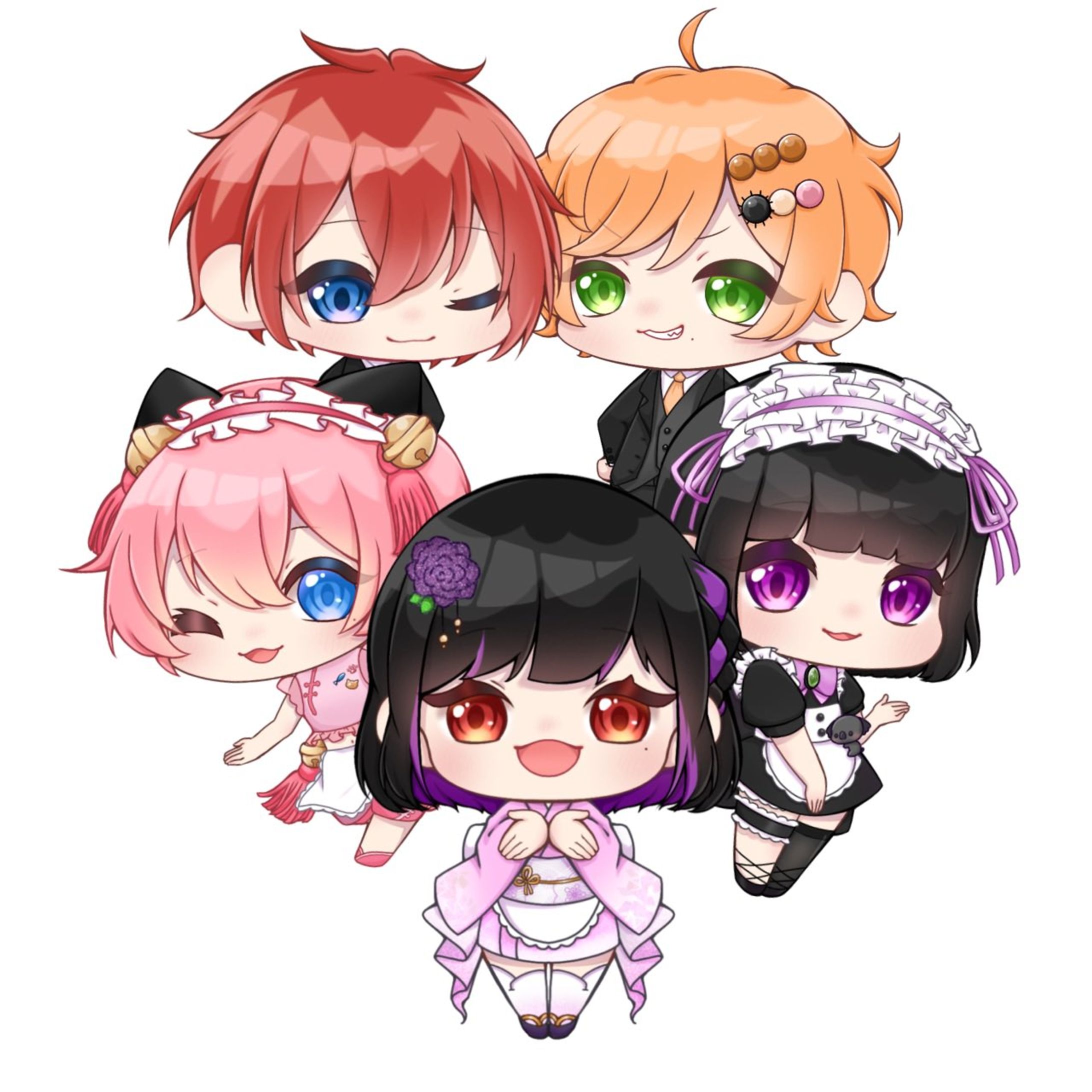 【販売終了】メイド＆執事コラボアクキー-1