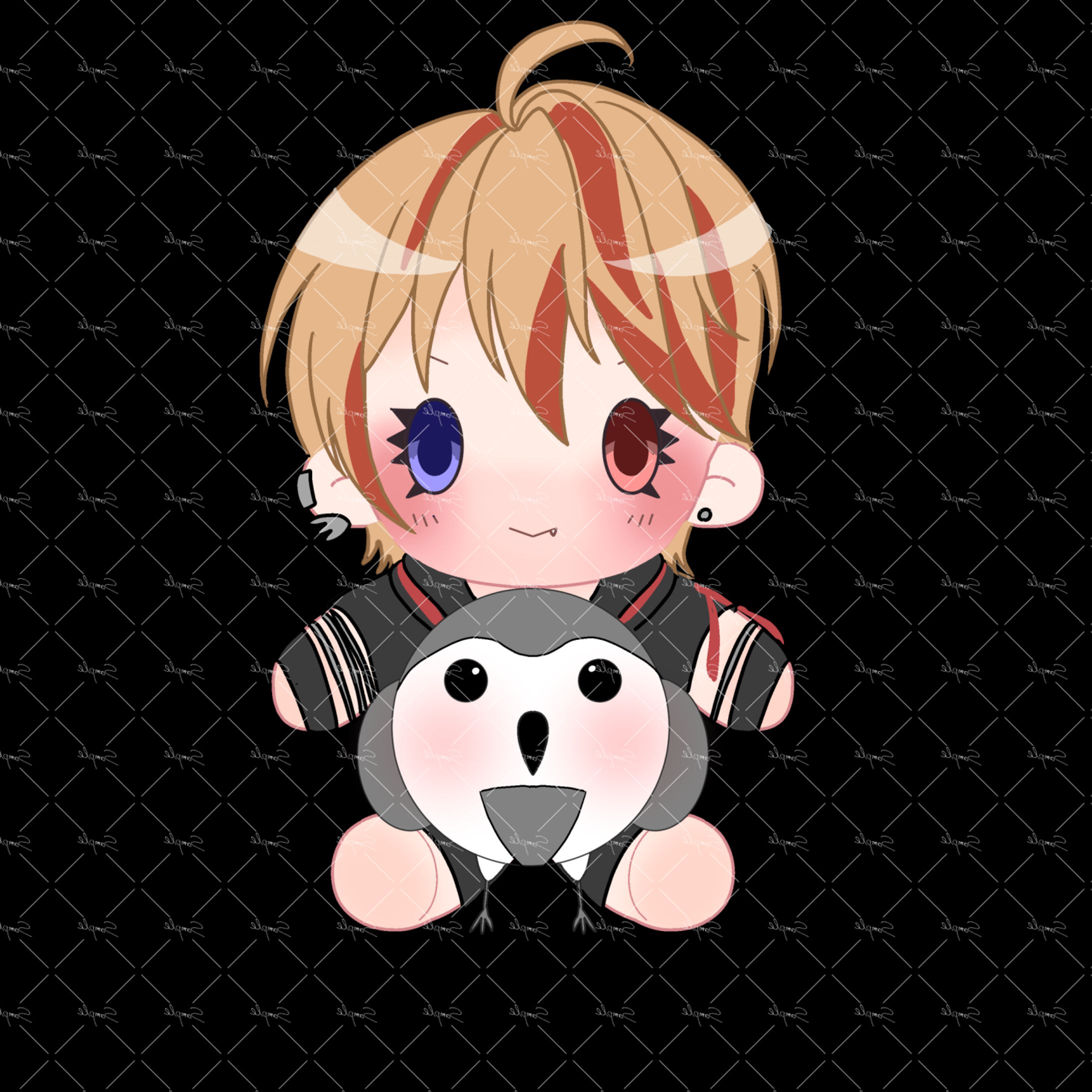 テンプレSDキャラぬいぐるみ風イラスト-1