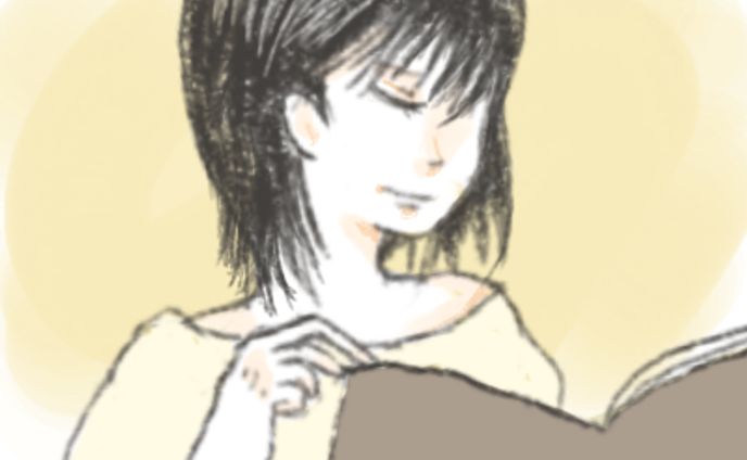 本を読む女性