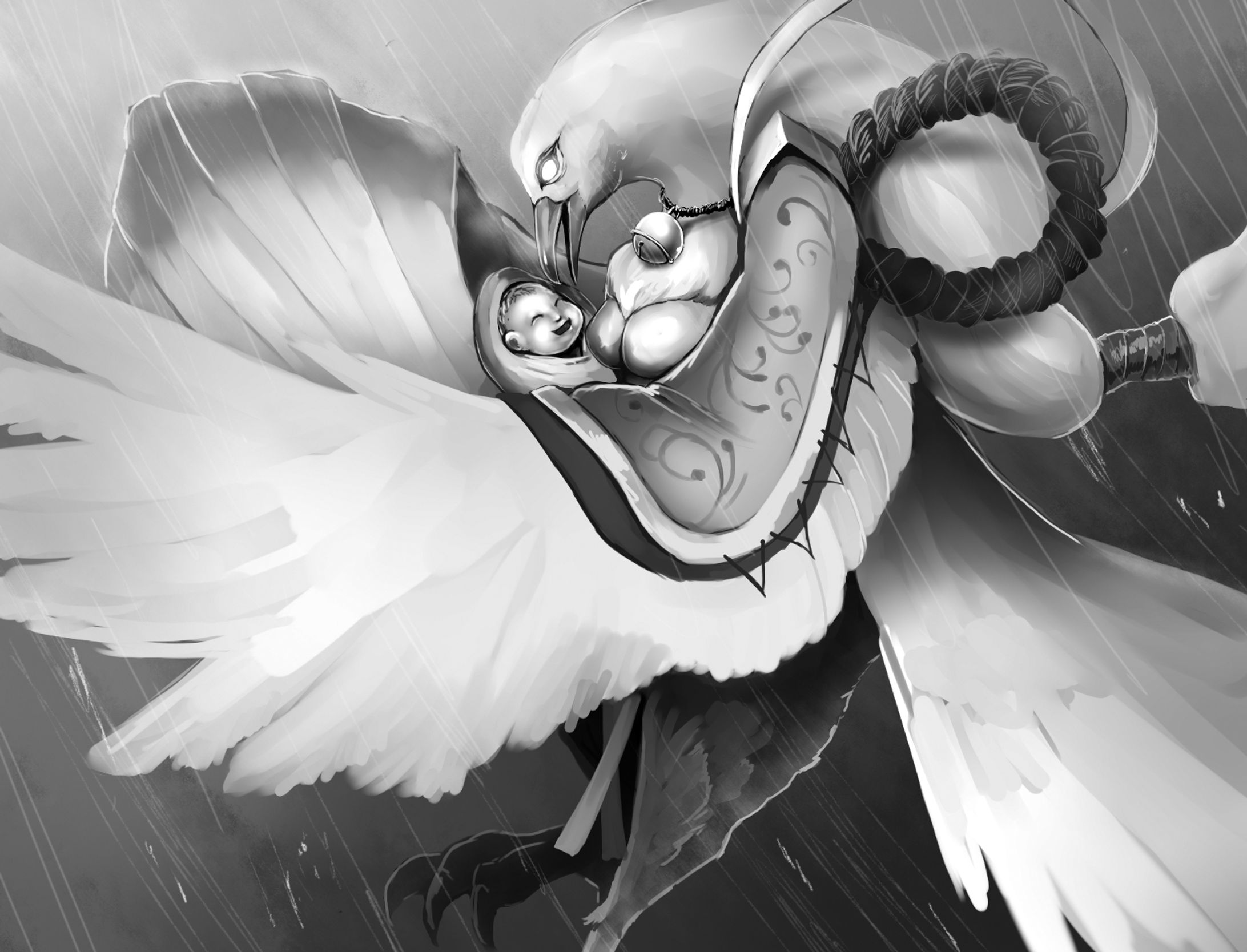 「すばる舎様：モンスター図鑑」姑獲鳥-1