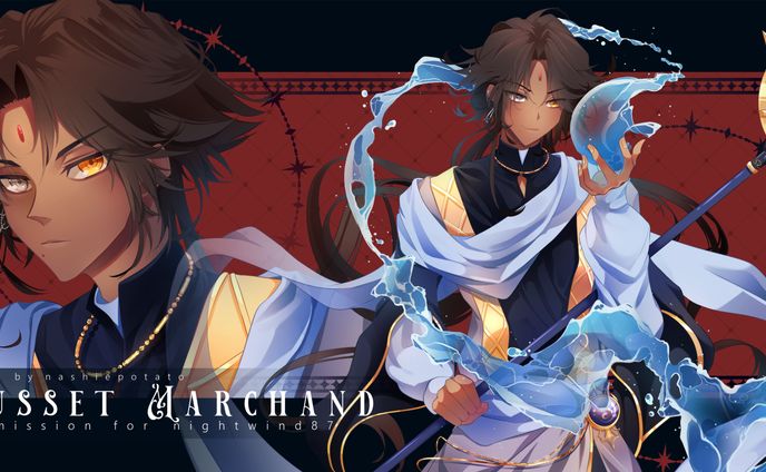 Halfbody Illustration: Raoul 