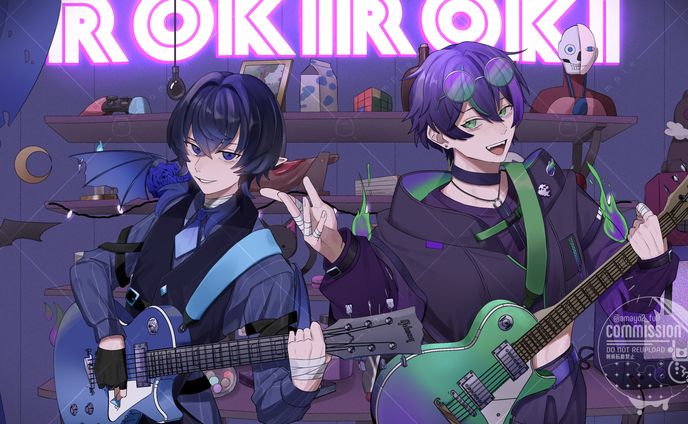 【ご依頼】楽曲「ロキ」cover動画MVイラスト