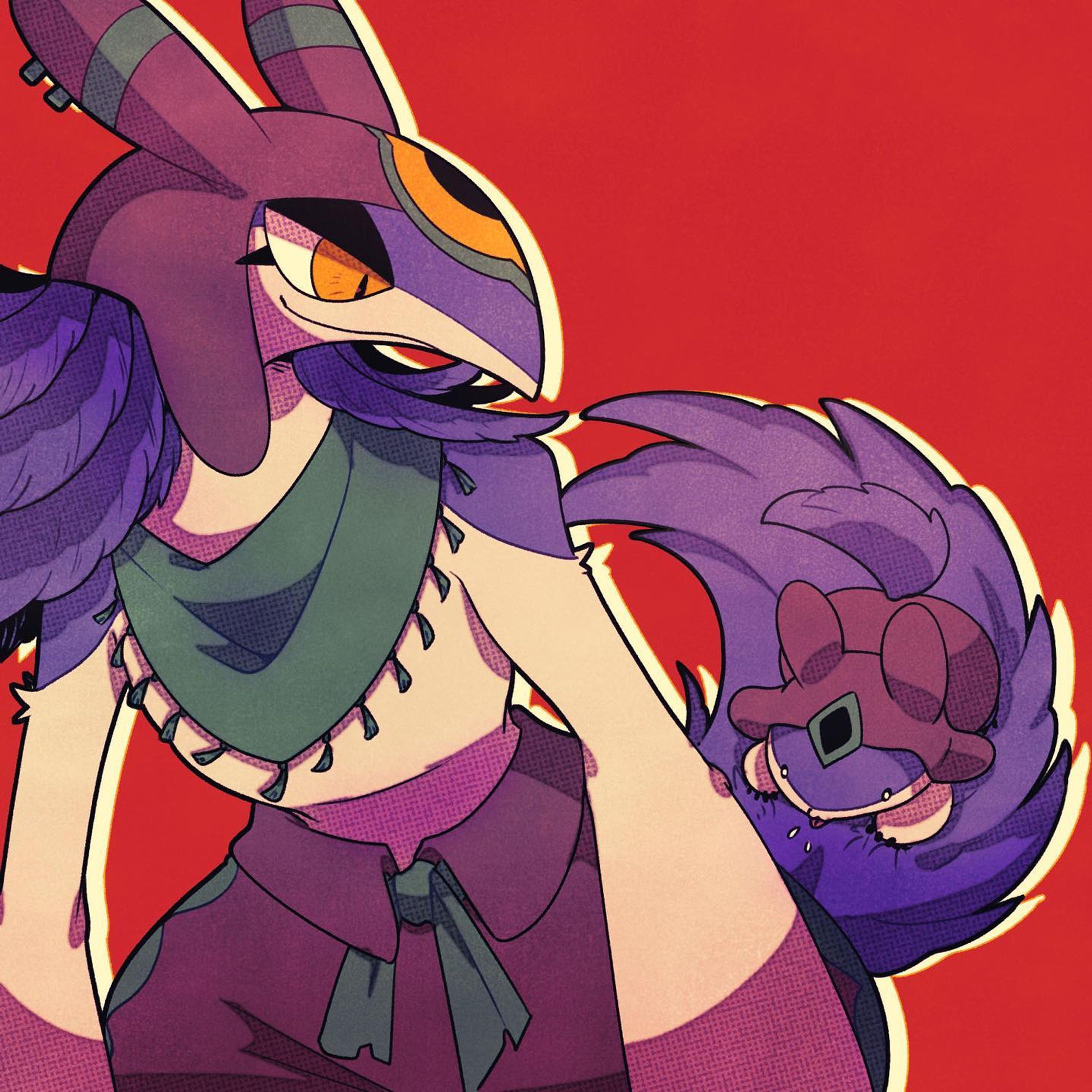 #イラスト #人外 #オリジナルイラスト 
#オリジナルキャラクター #illustration #monster #originalcharacter #characterdesign #touseioc-1