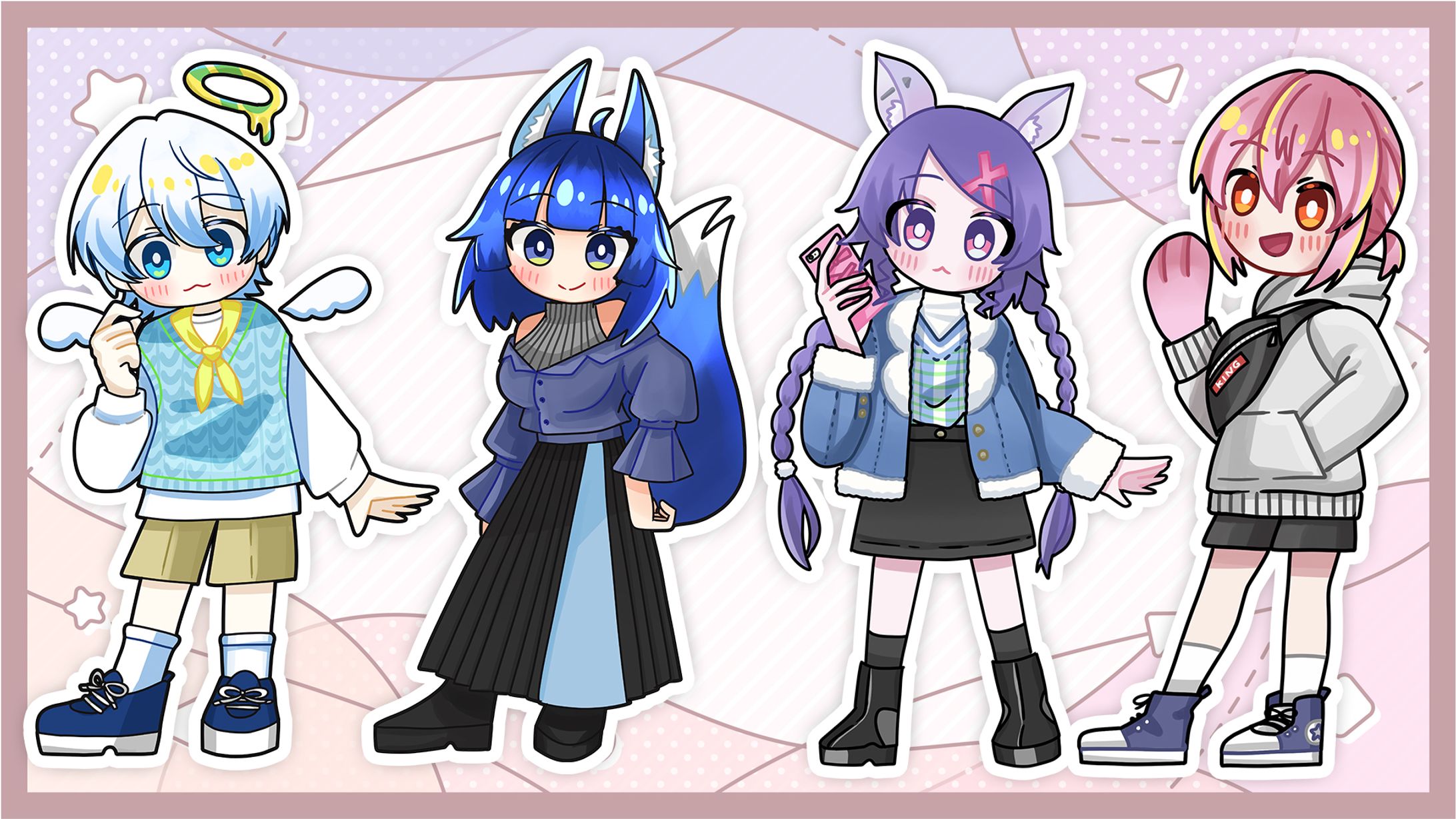 【SDイラスト/ミニキャラ】Vtuber様FA 衣装デザイン-1