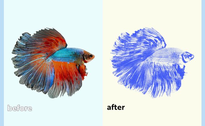 版画風デザイン