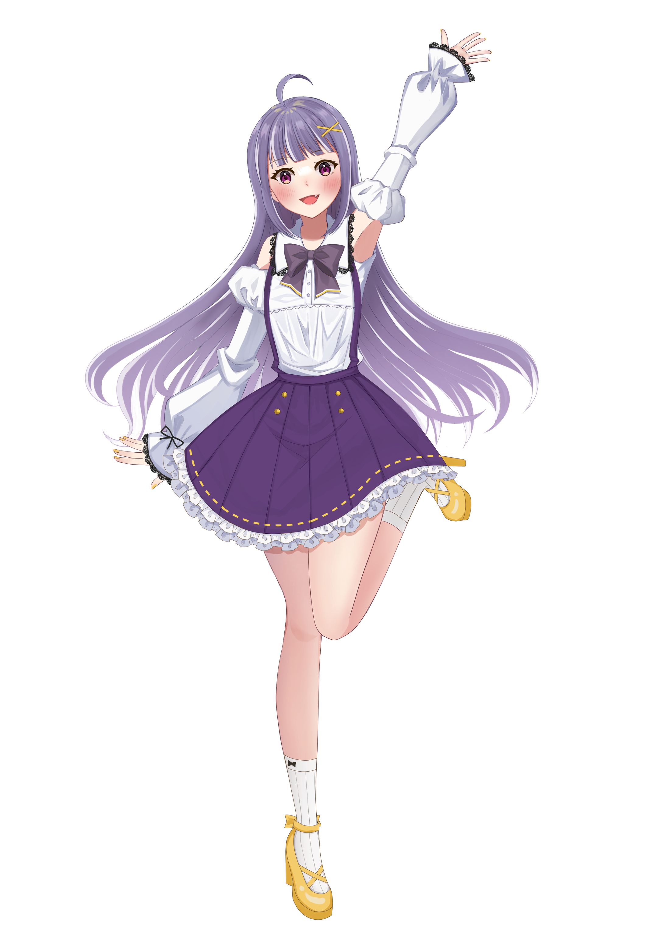 【イラスト】Vライバー紫咲スミレ様＿立ち絵-1