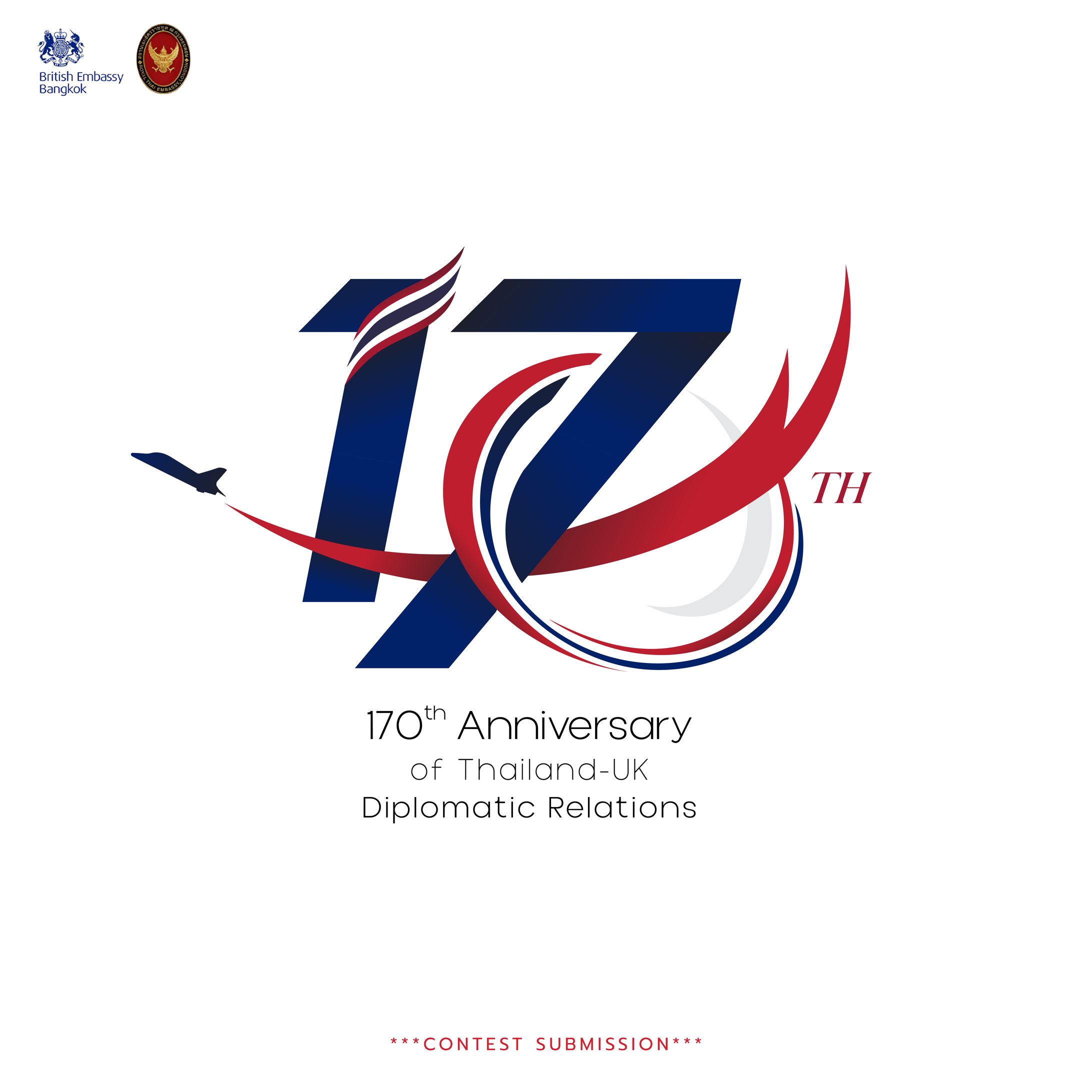 (Contest Submission) 170th Anniversary of Thailand-UK Diplomatic Relations | Logo Design-1
