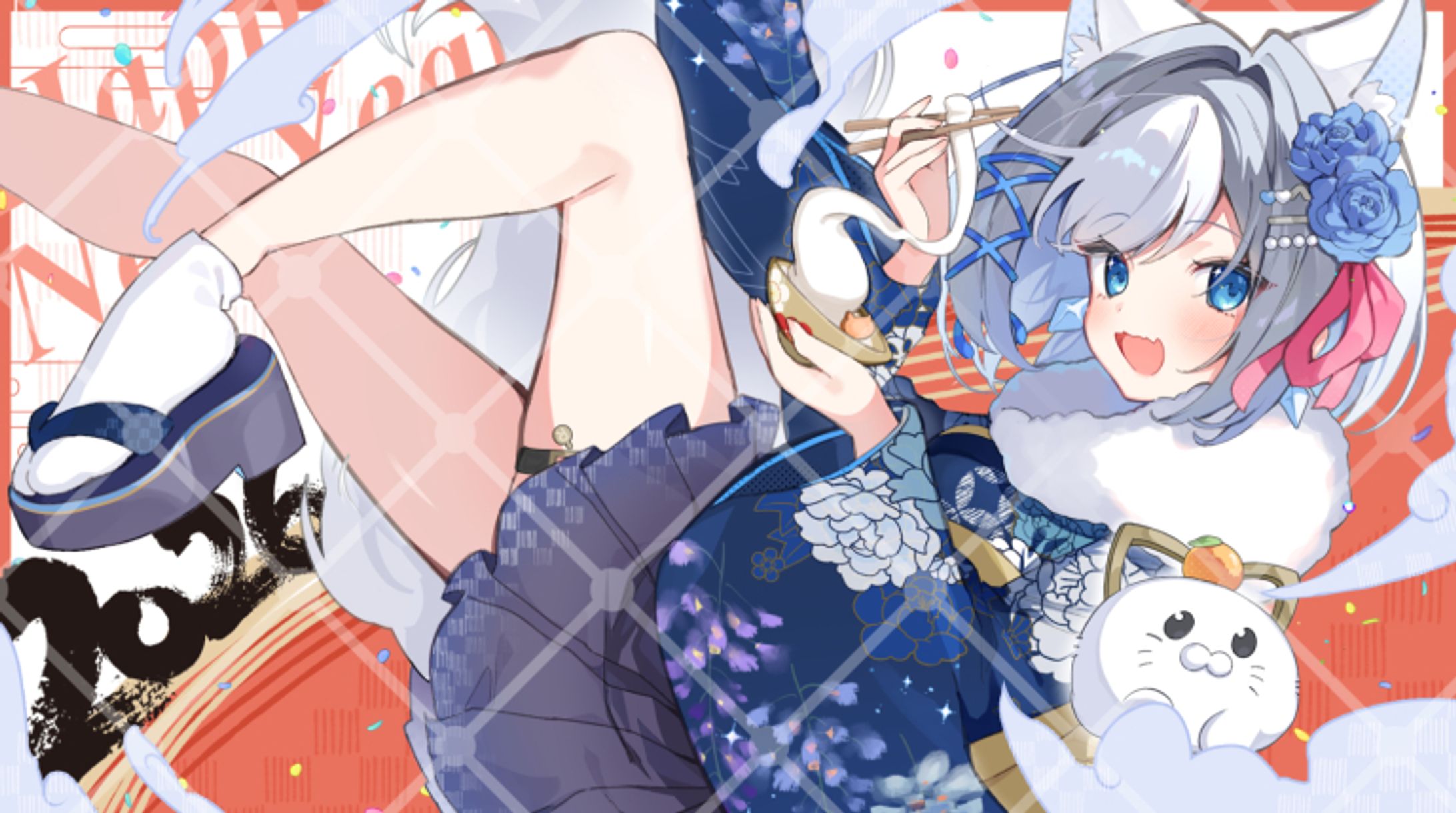 白咲らぐ様　正月グッズイラスト/衣装デザイン-1