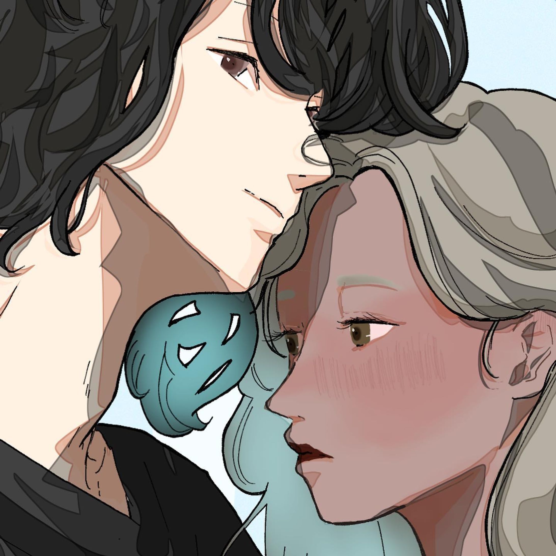 『スカートが捲れてますよ、クイーン。』

よくばりでかわいいクイーンを描くバズーカさんとコラボしました👑 @bazooooka22 
選ばせてもらったのは5枚目のスクールクイーン👑
自信があってかっこいいバズちゃんのガールズたち。
どうしても照れてる顔にしたくて描いていたら、『スカートの中は俺だけ』な、変態な彼になりました…🫣
バズちゃんにはわたしの描いた🧊彼女🧊を描いていただきました🫣♡
すごくカッコいいから、ぜひ見に行ってください✨-1