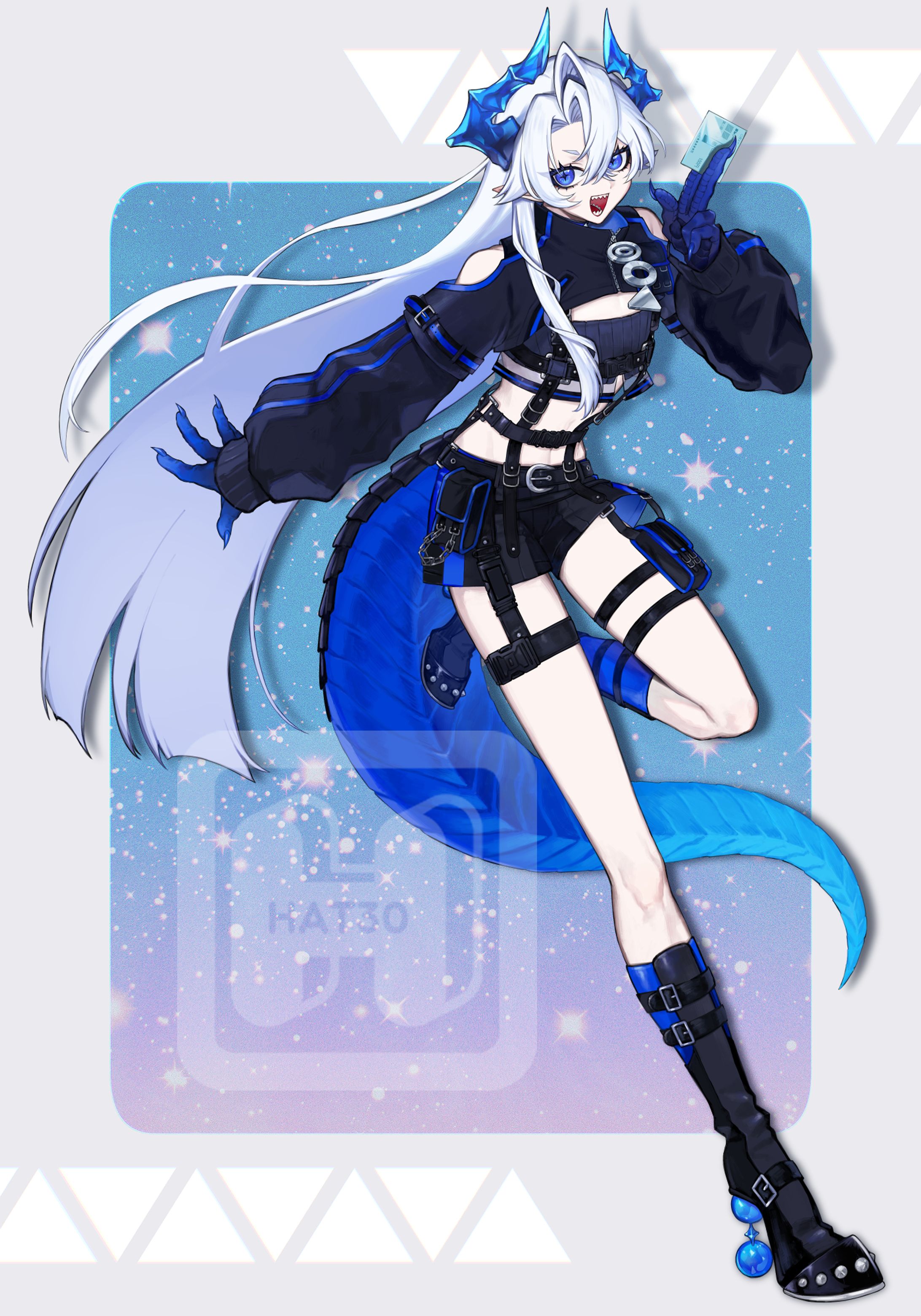 青威リューガ様 全身イラスト-1