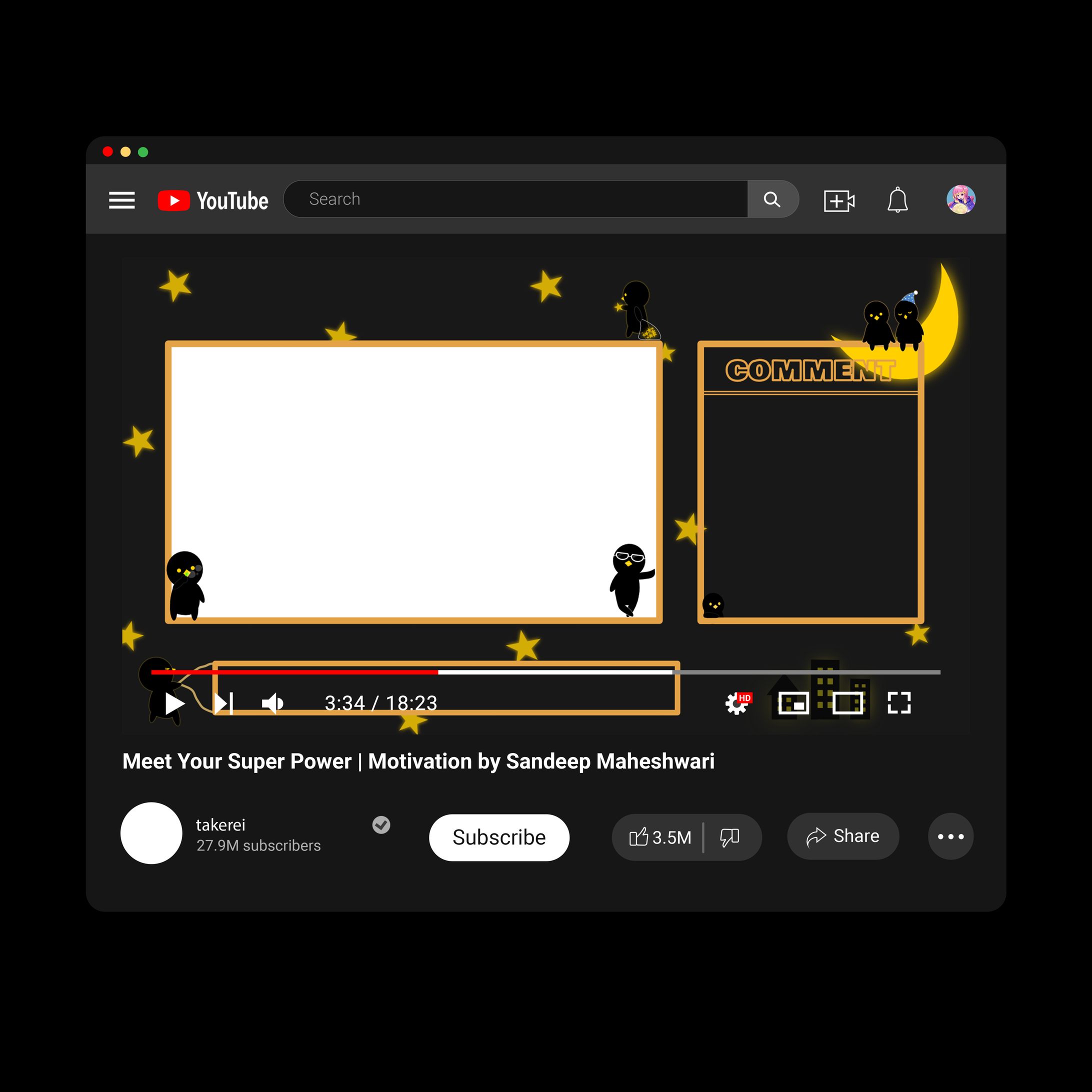 【配信オーバーレイ】くろも様　配信オーバーレイデザイン-1