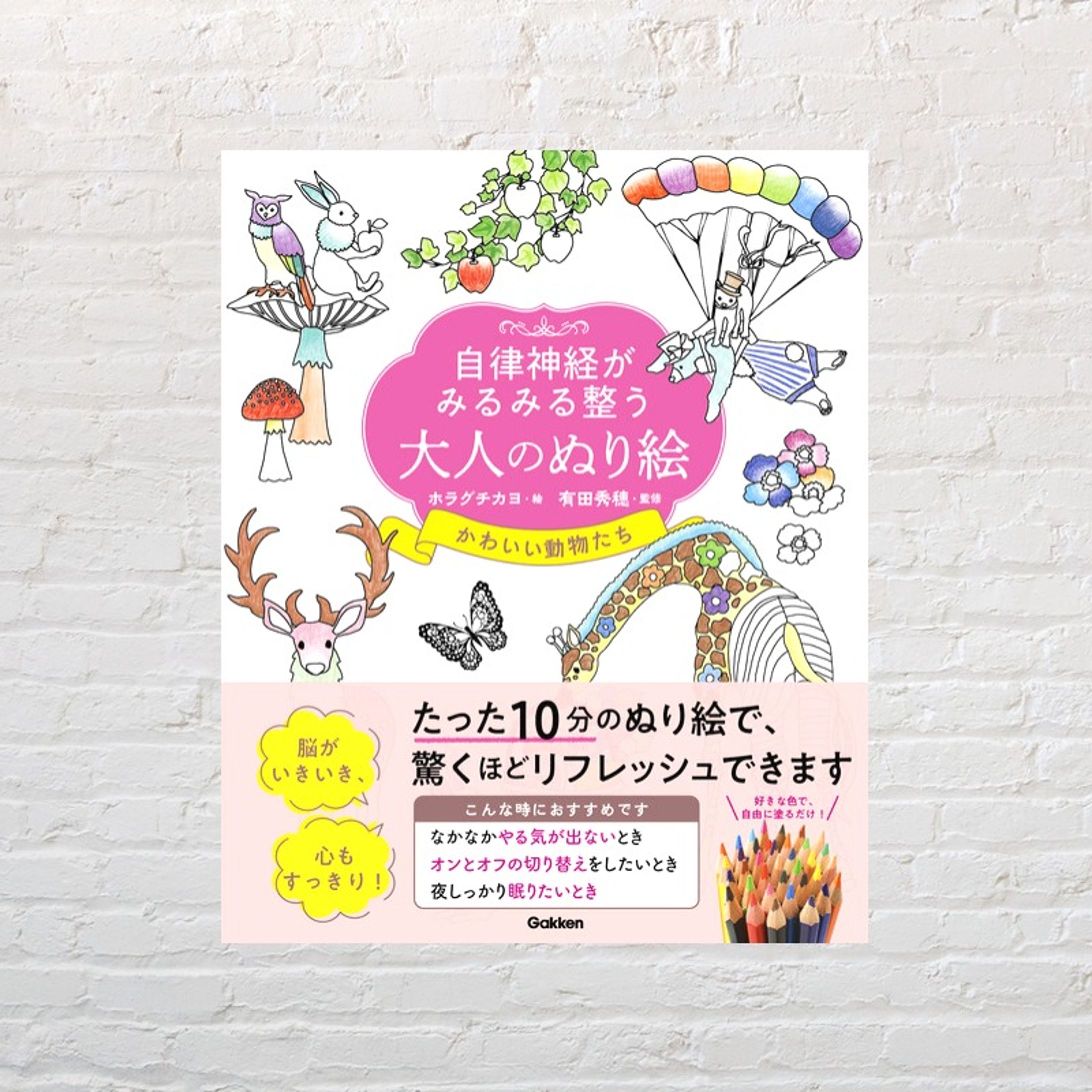 自律神経がみるみる整う 大人のぬり絵 かわいい動物たち-1