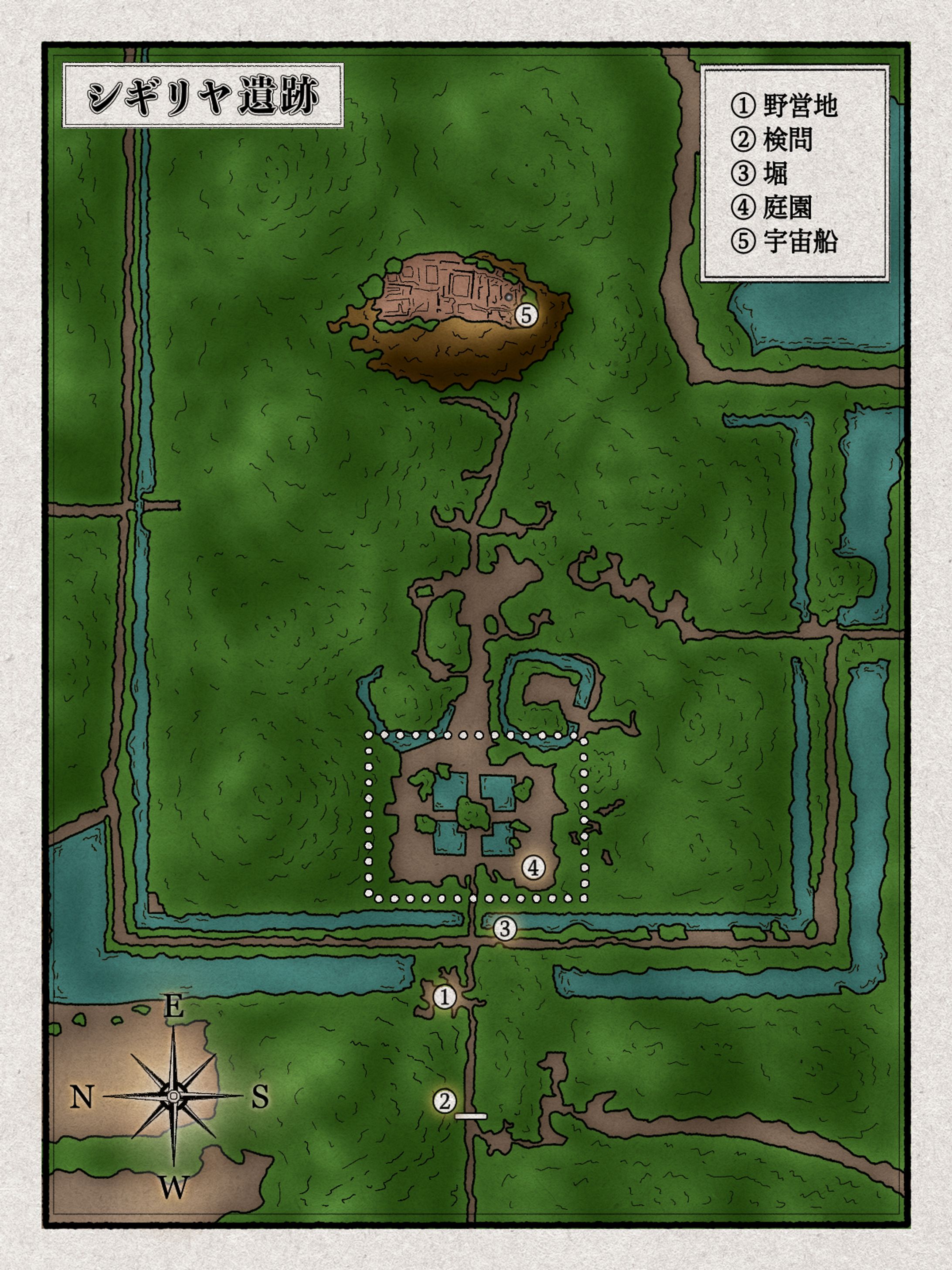 スリランカ・遺跡と海洋地図-1