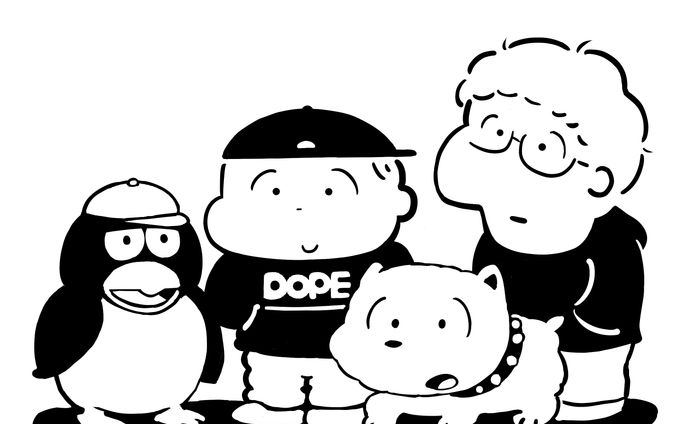 イラスト　マンガ、少年