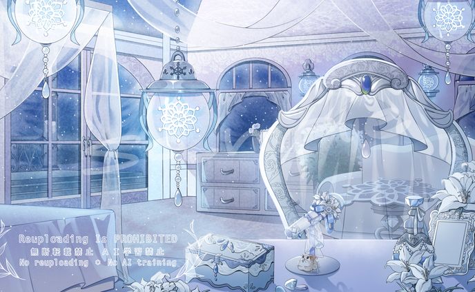 【雪柳リイラ様】お部屋・マイクイラスト