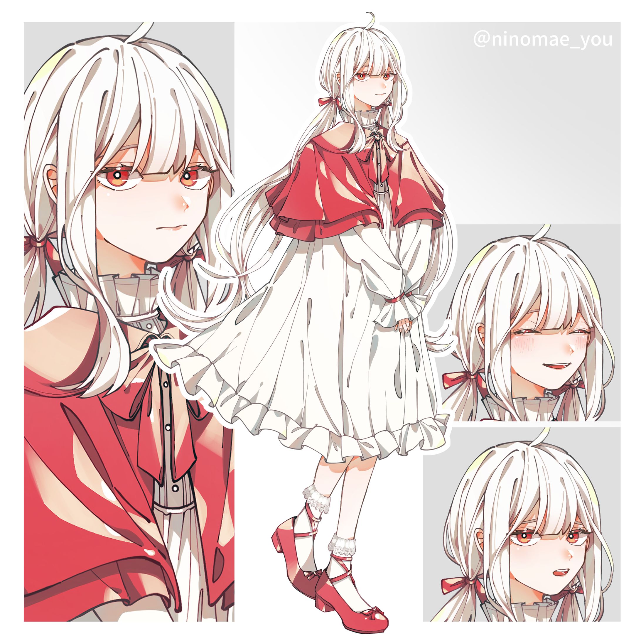 ▼赤と白の女の子-1