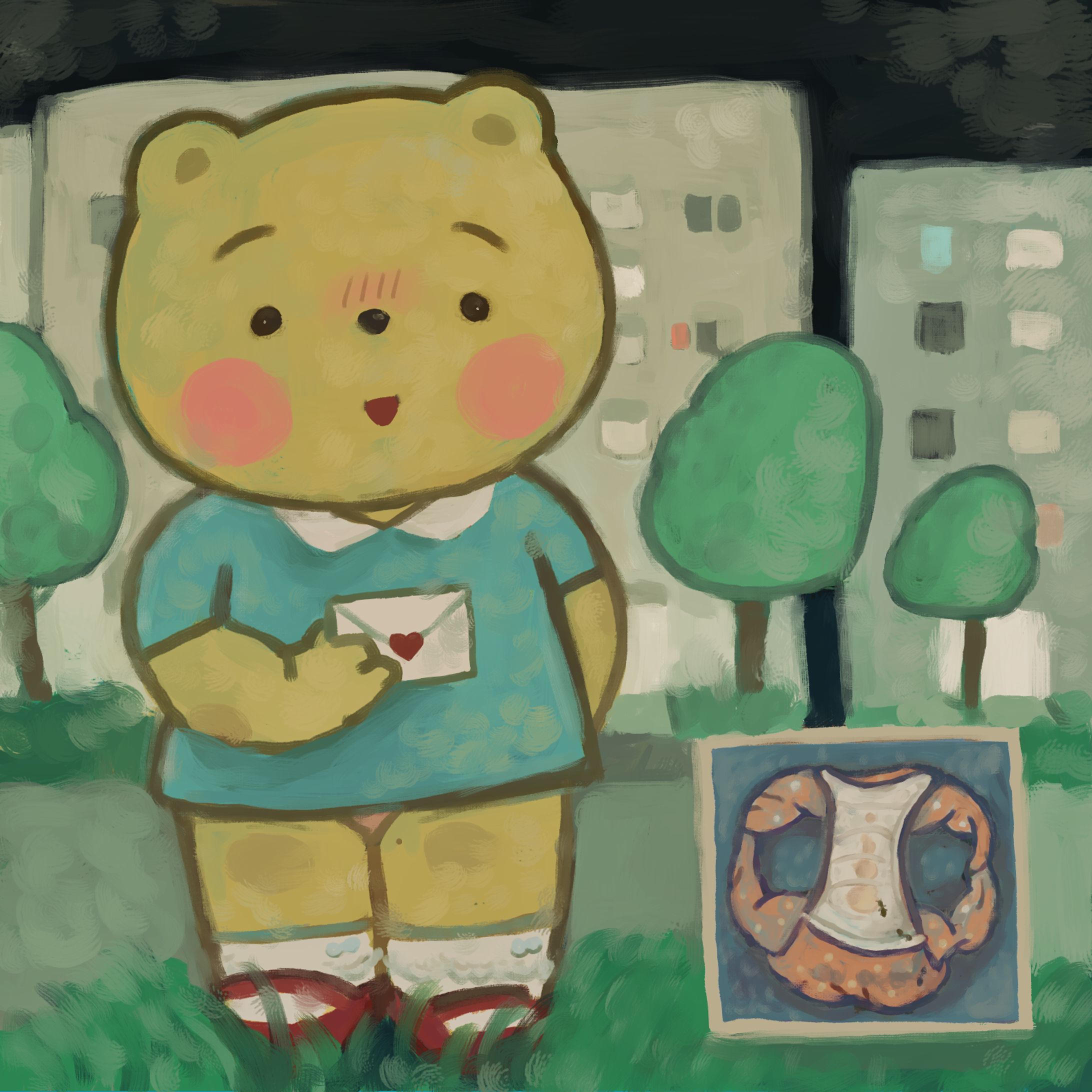 夜の団地-1