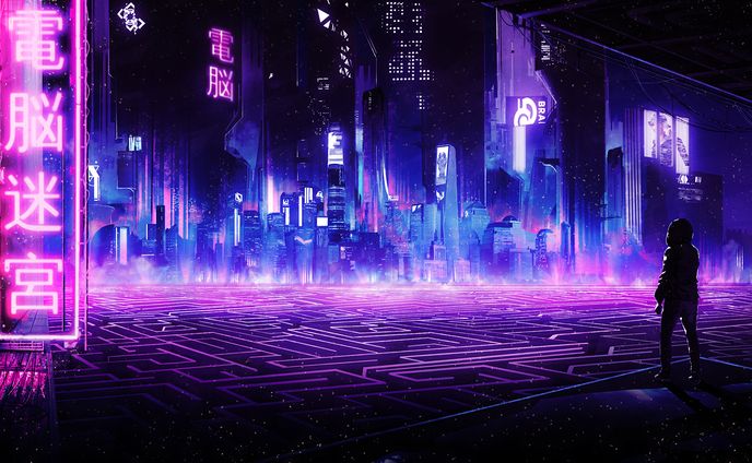 電脳迷宮　KVイラスト