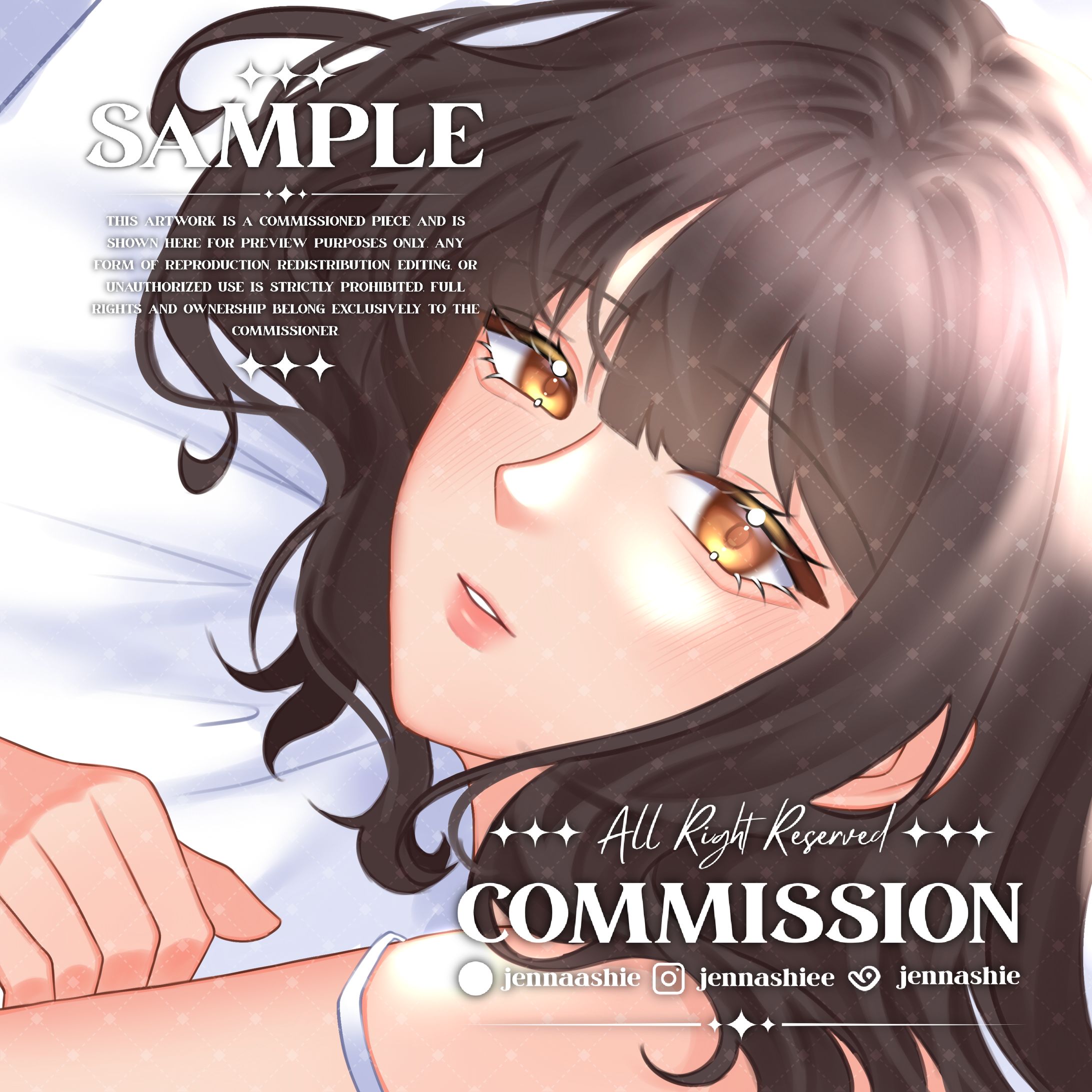 Headshot Full Rendered Commission for @simp4wonie-1