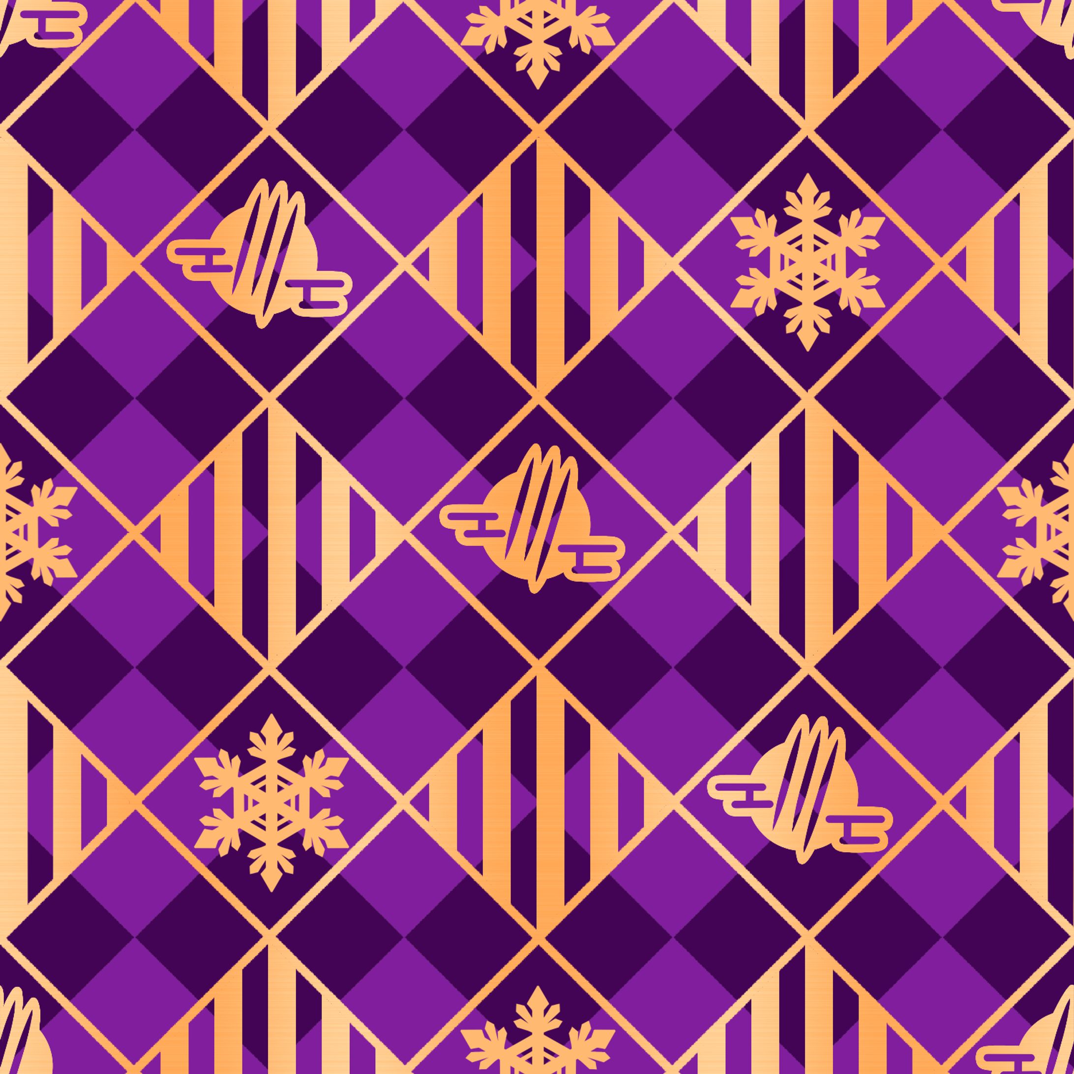 いろはらべる様／クリスマス缶バッジ背景デザイン