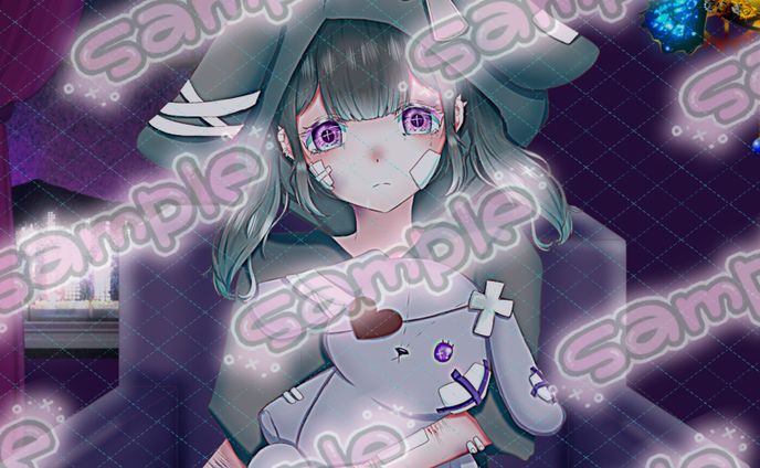 病み系女の子のイラスト