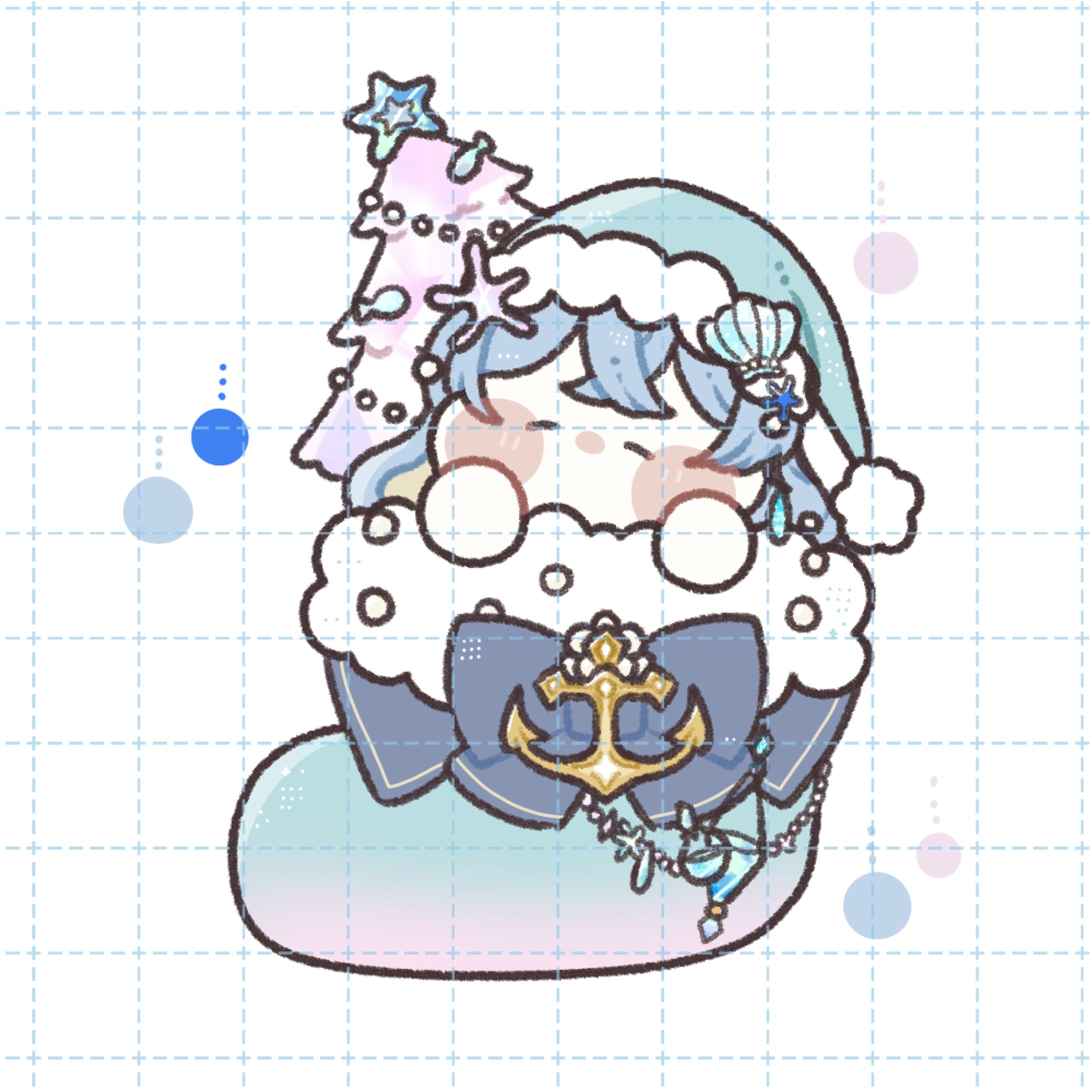 【ご依頼】量産SDイラスト/雲瑠璃ラピス様-1