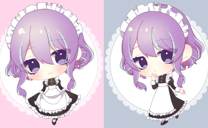 デフォルメ、点描