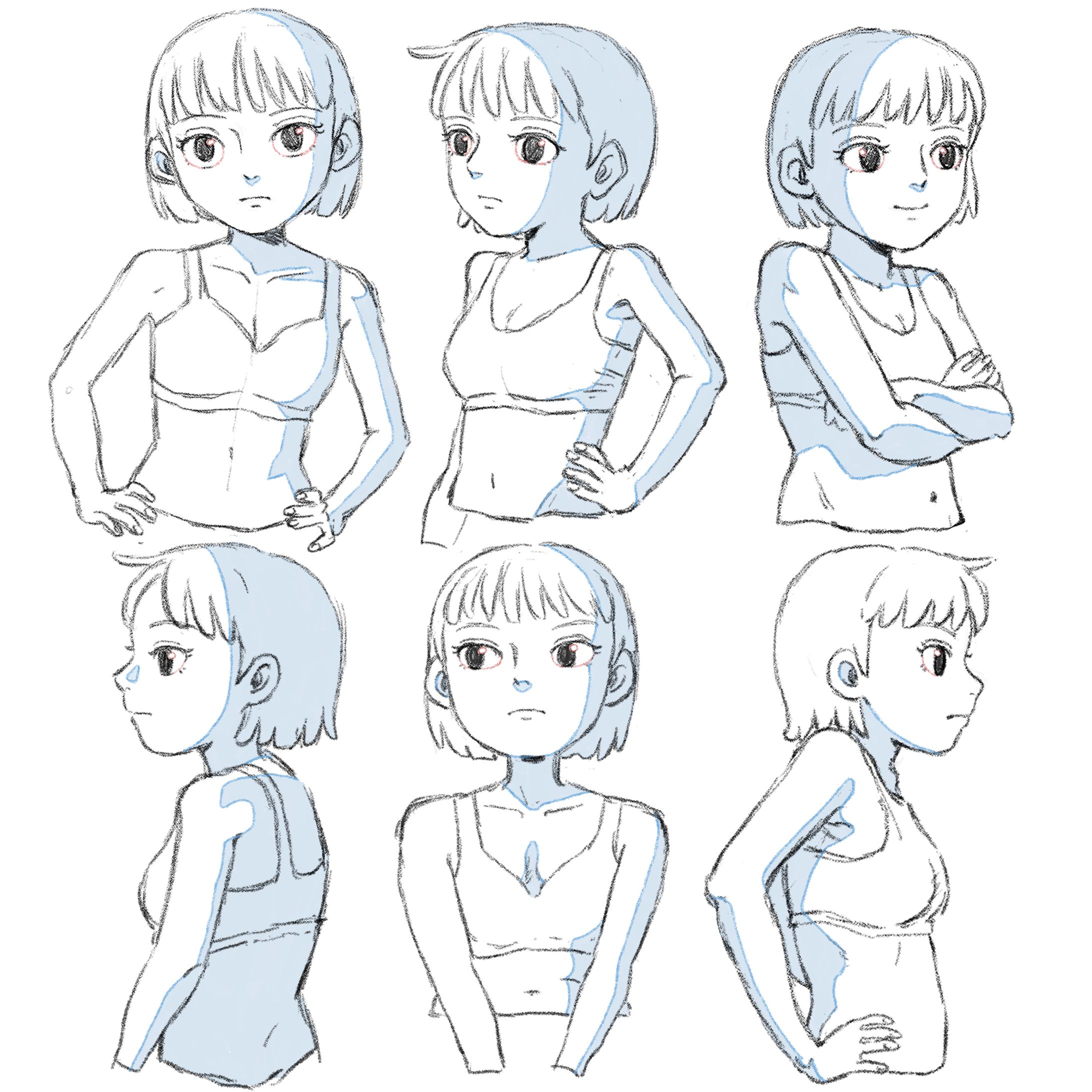 アニメ調 女の子-1