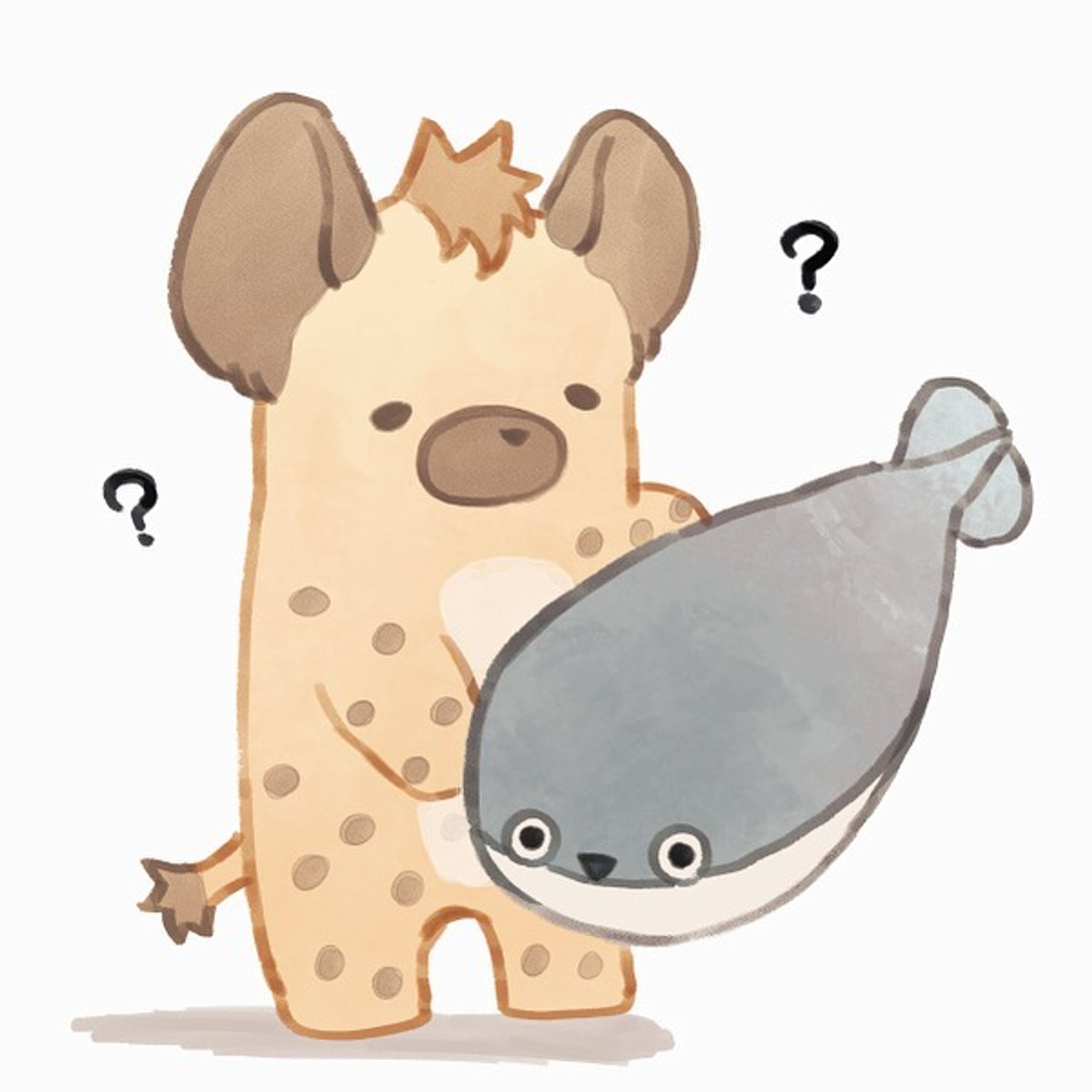 #サカバンバスピス #ハイエナ #ライオン #instagram #illustration #イラスト-1