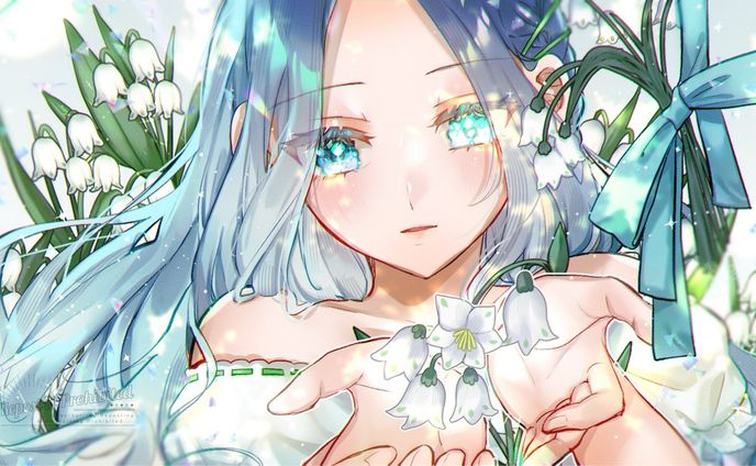 創作イラスト✨スノードロップ