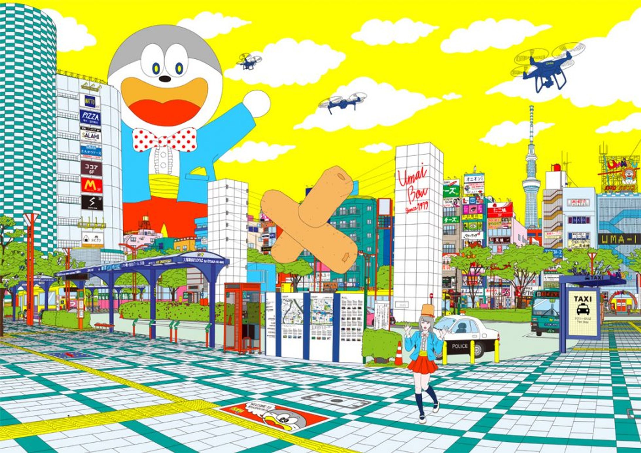 「うまい棒発売40周年記念キャンペーン」抽選プレゼント用レジャーシート-1