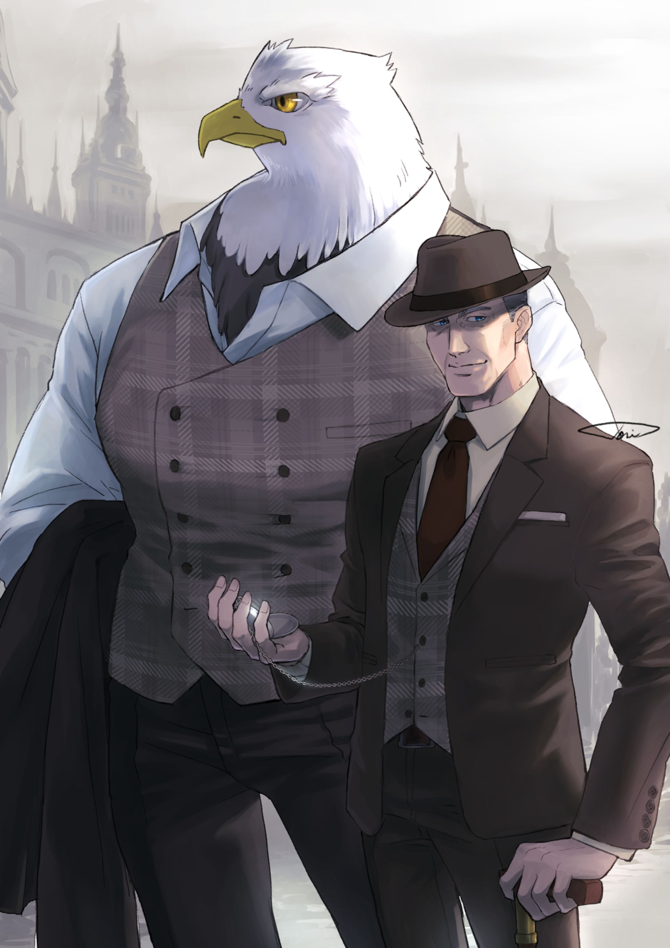 紳士と鷲-1