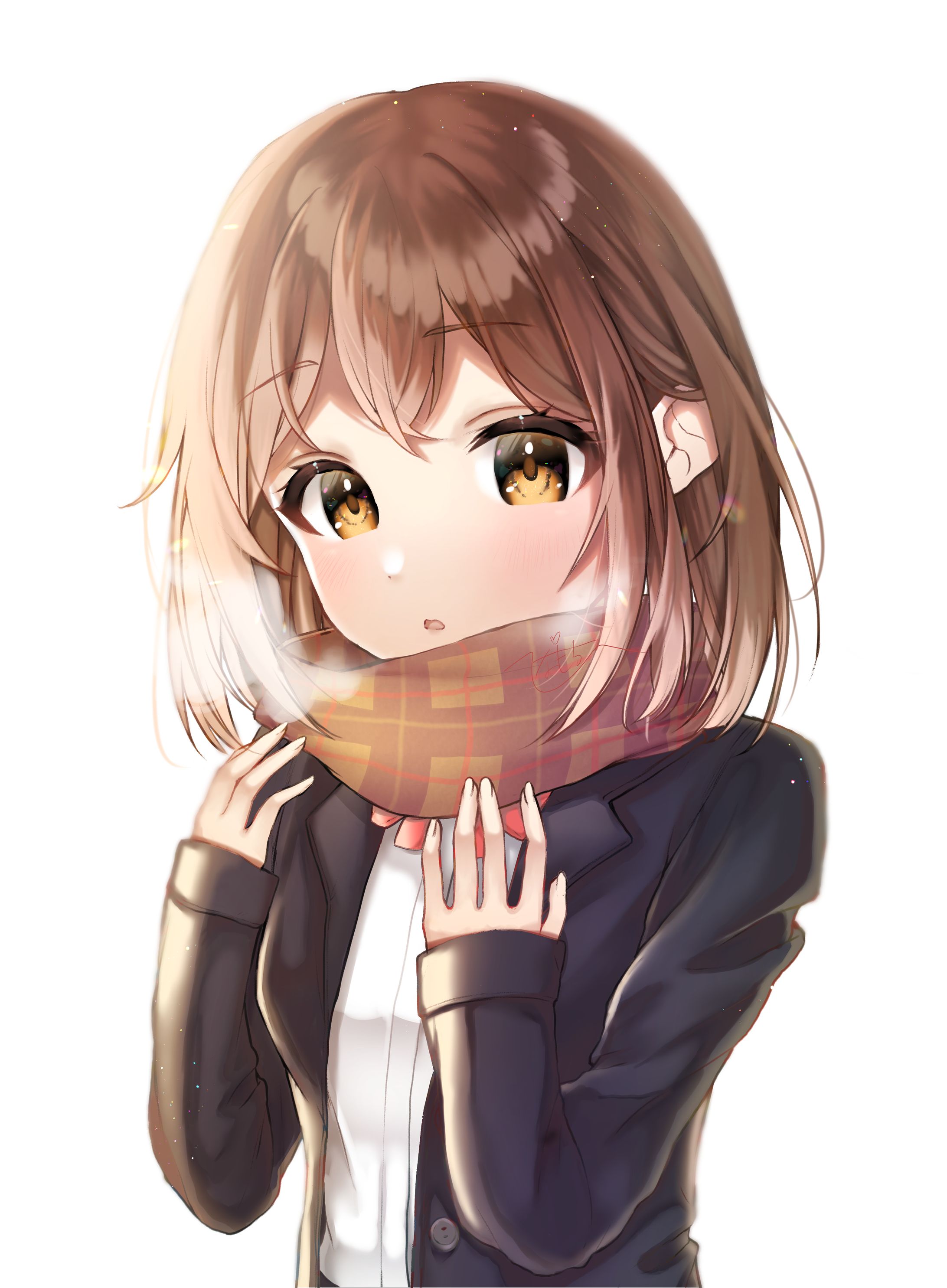 マフラーの女の子-1