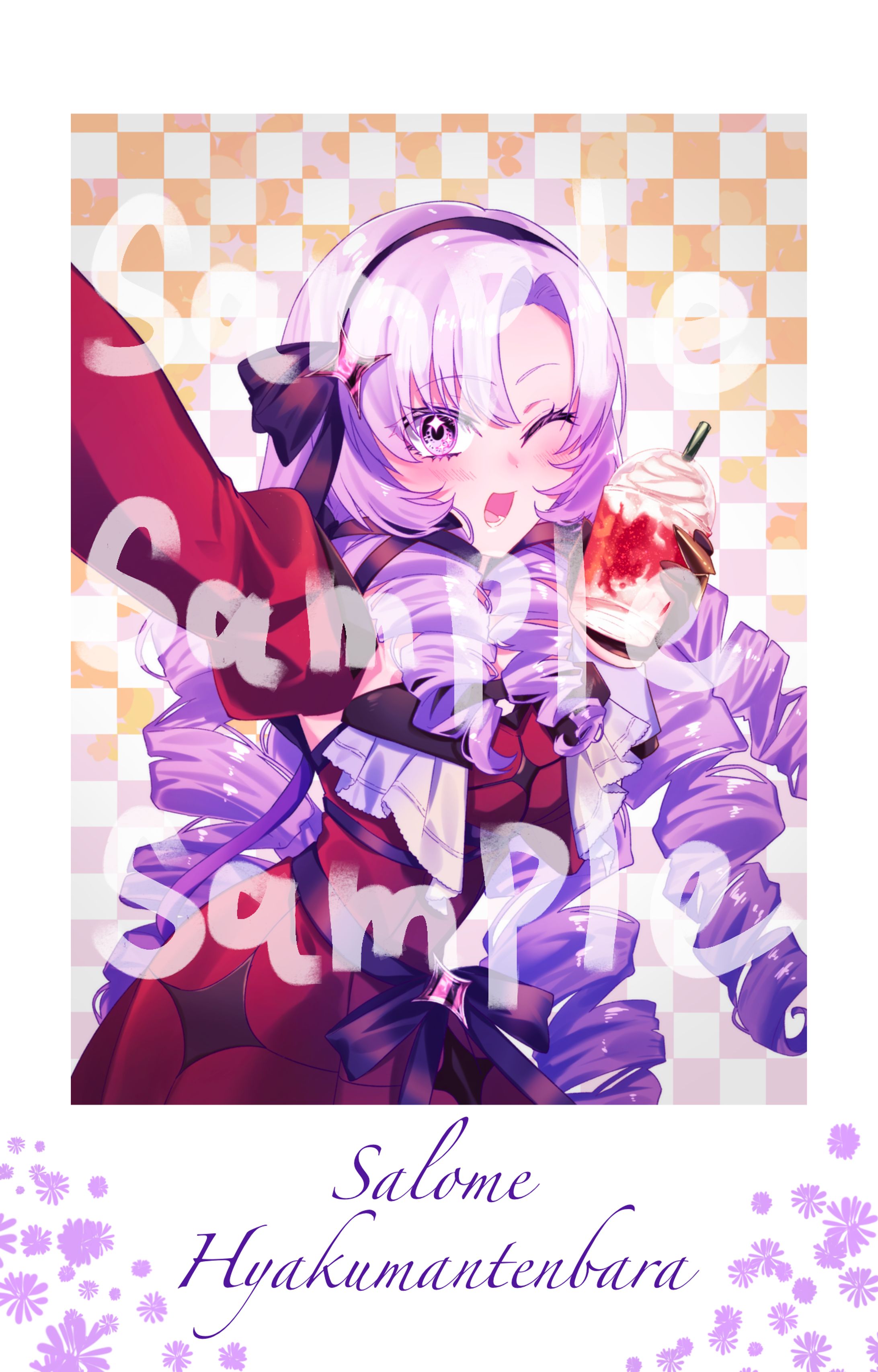 サロメ嬢✴︎チェキ風カードサンプル✴︎-1