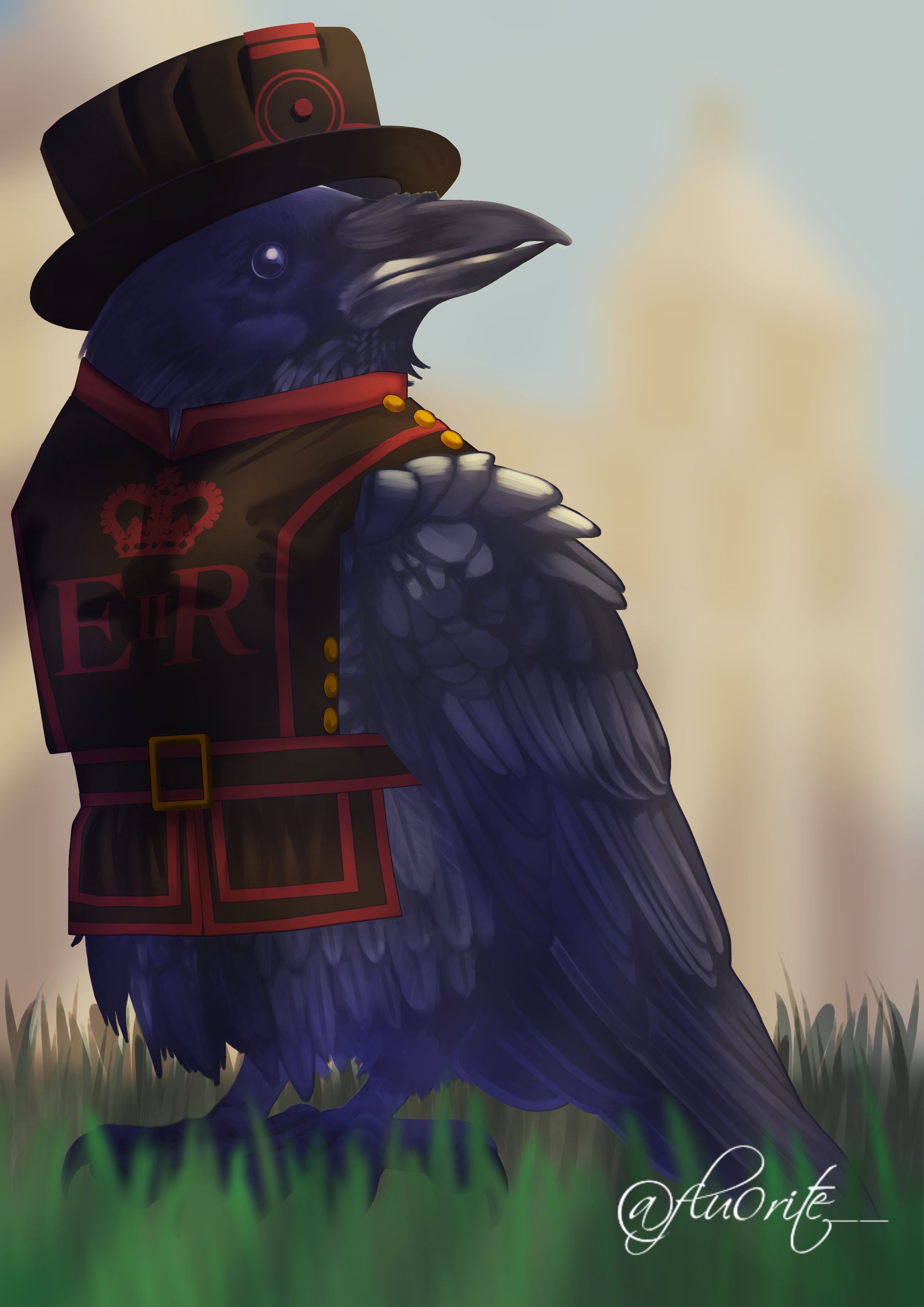 crow of the Tower of London-1