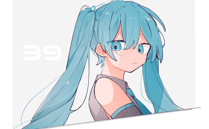 pixel art、初音ミク