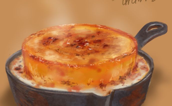 ブリュレパンケーキ 描き起こし 1H
