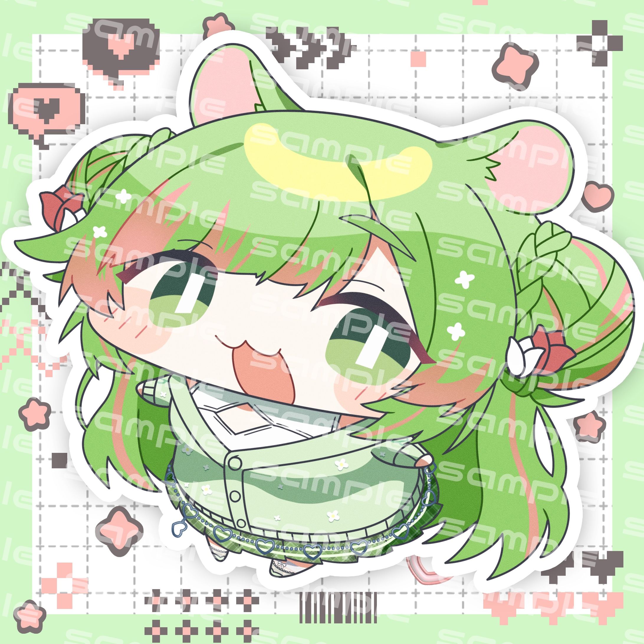 ゲームする女sumi様　旧モデルデフォルメイラスト-1