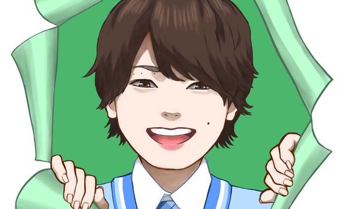 男性の似顔絵イラスト