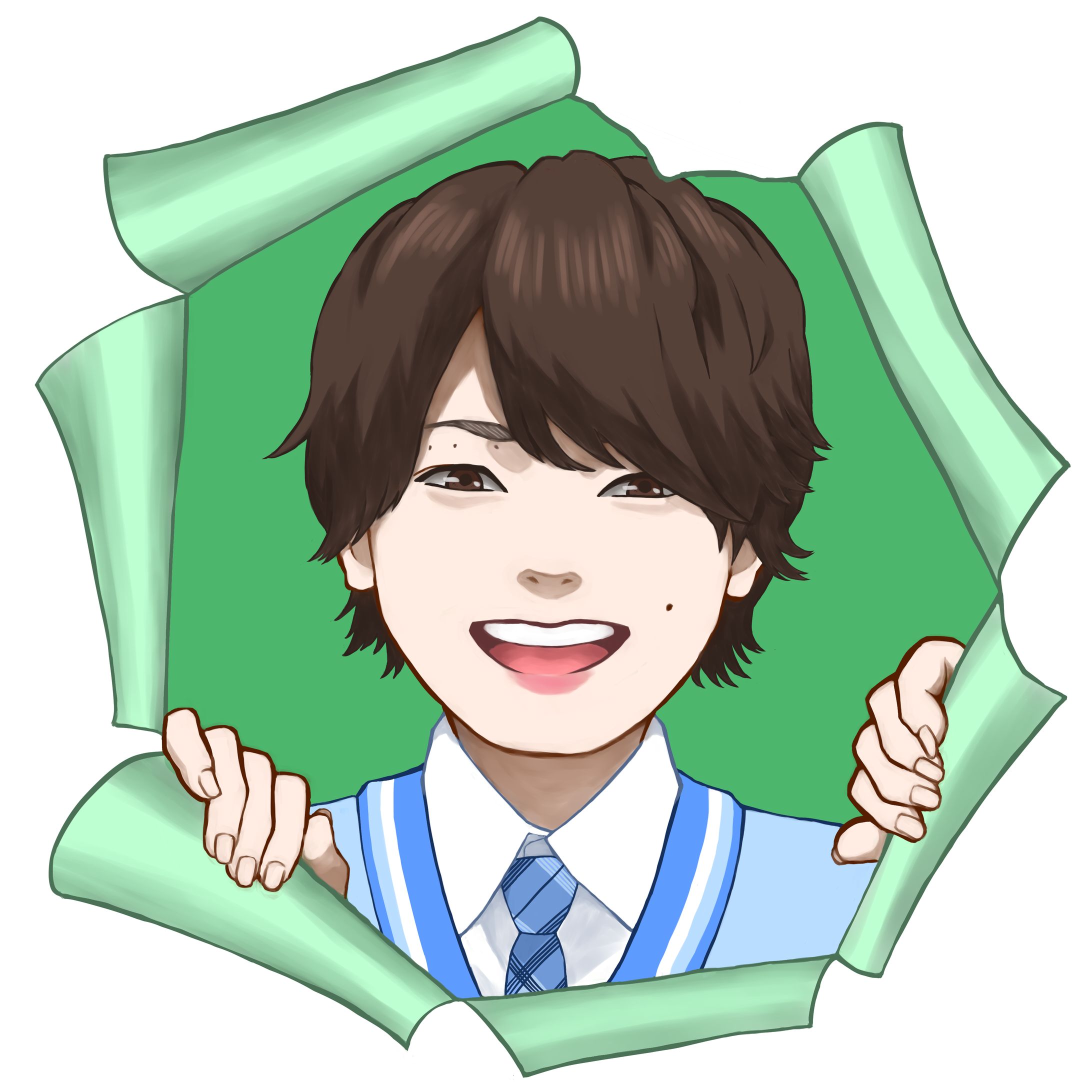 男性の似顔絵イラスト-1