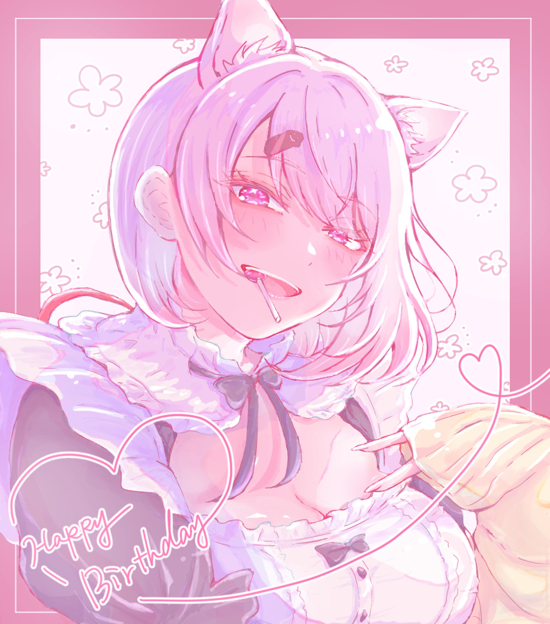 椎名さんお祝い絵【二次創作】-1