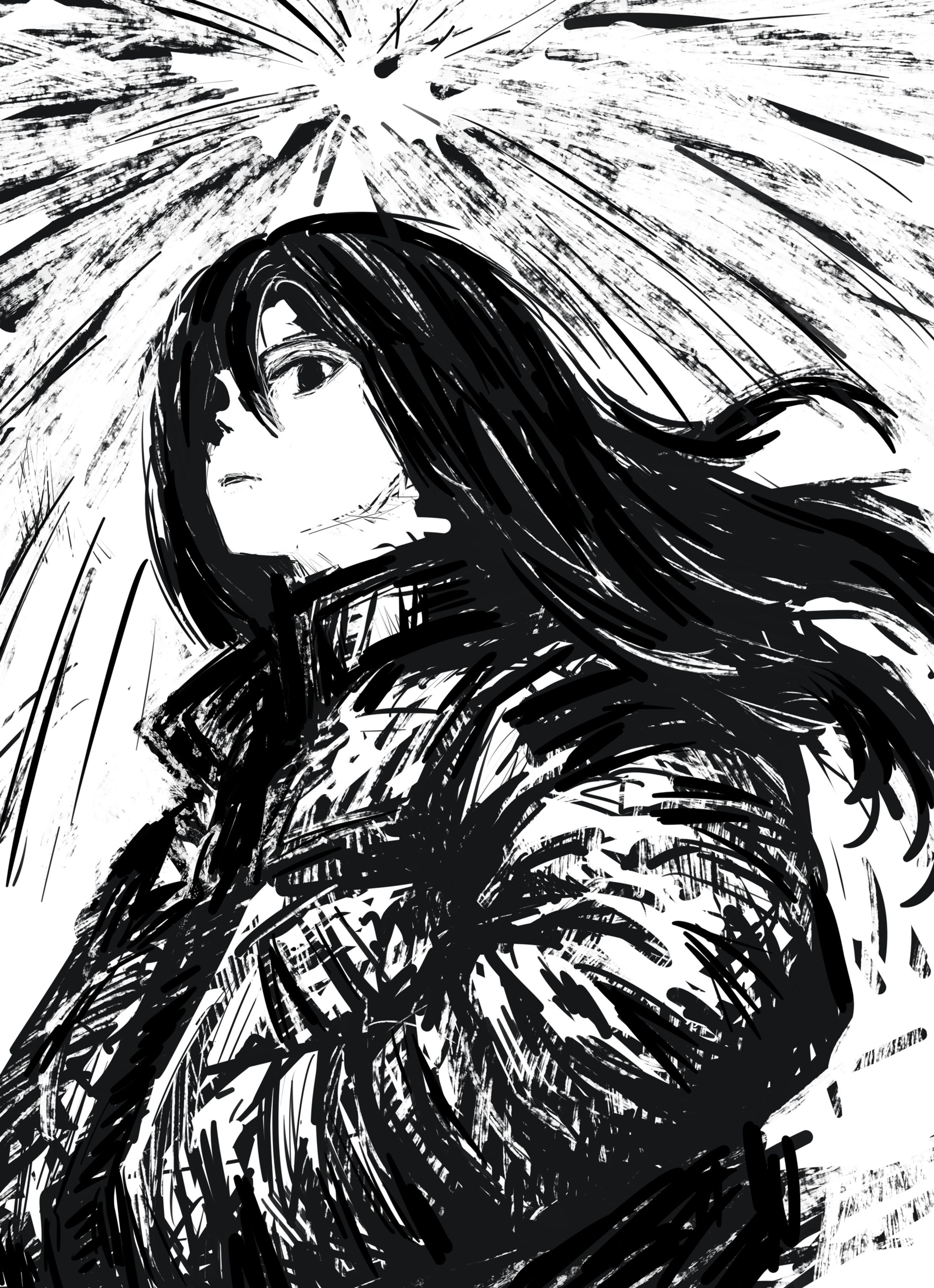 黒髪女子-1